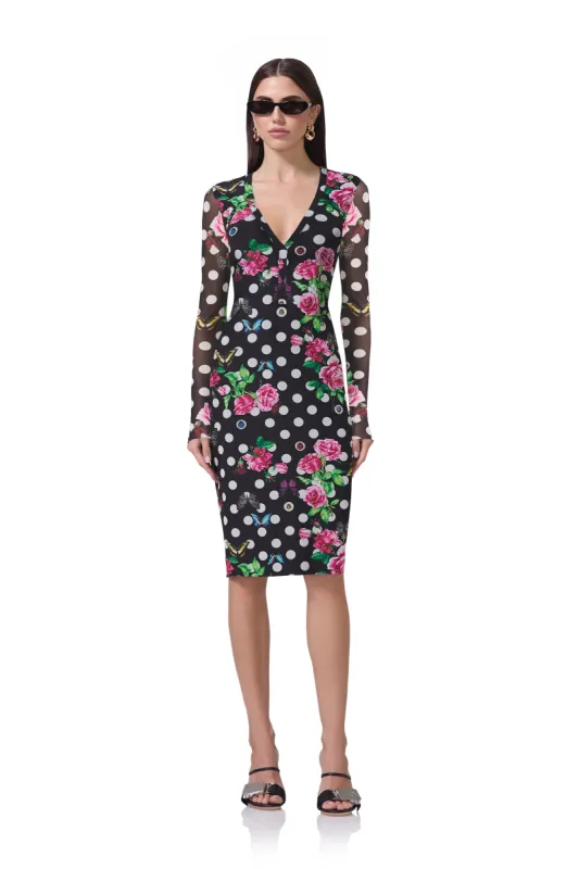 Diane Dress - Rose Dot sold by AFRM