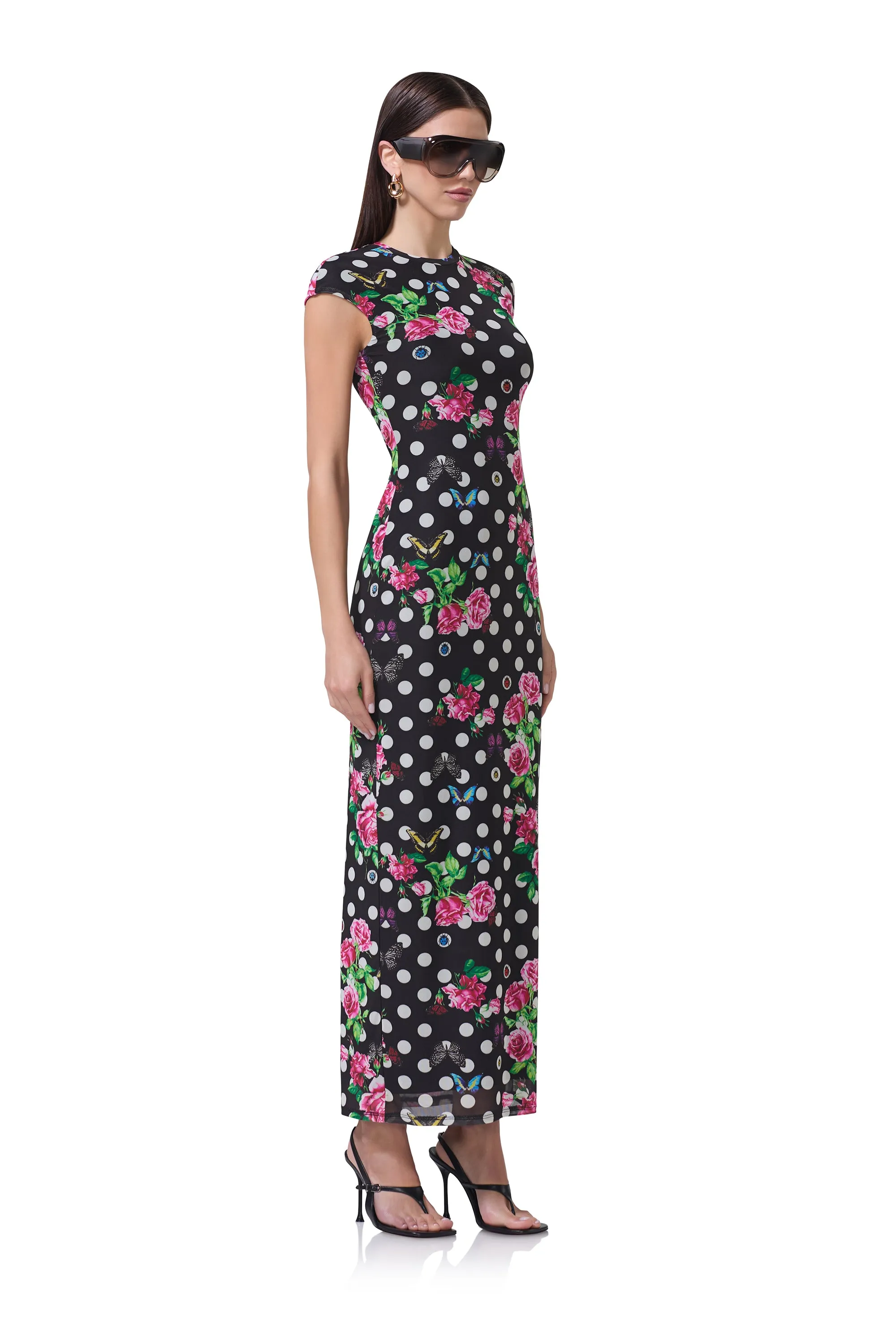Cody Dress - Rose Dot sold by AFRM product image thumbnail 3