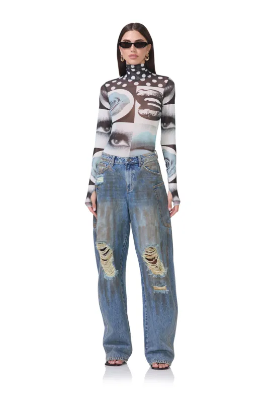 Zadie Top - Pop Art Abstract sold by AFRM