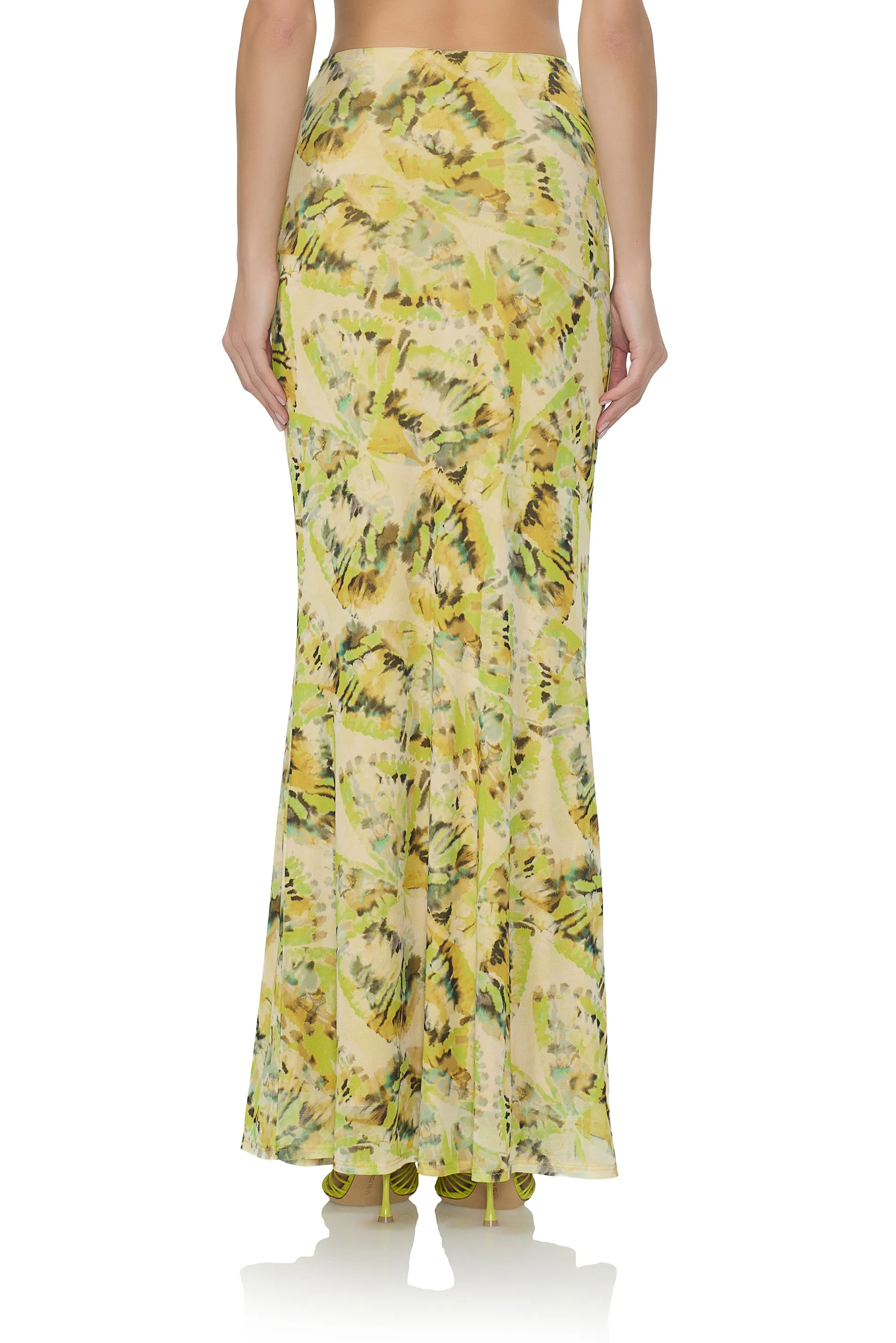 Tegan Maxi Skirt - Lime Wing sold by AFRM product image thumbnail 5