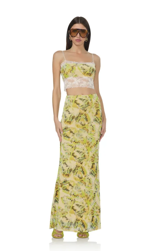 Isaura Top - Lime Wing made by AFRM