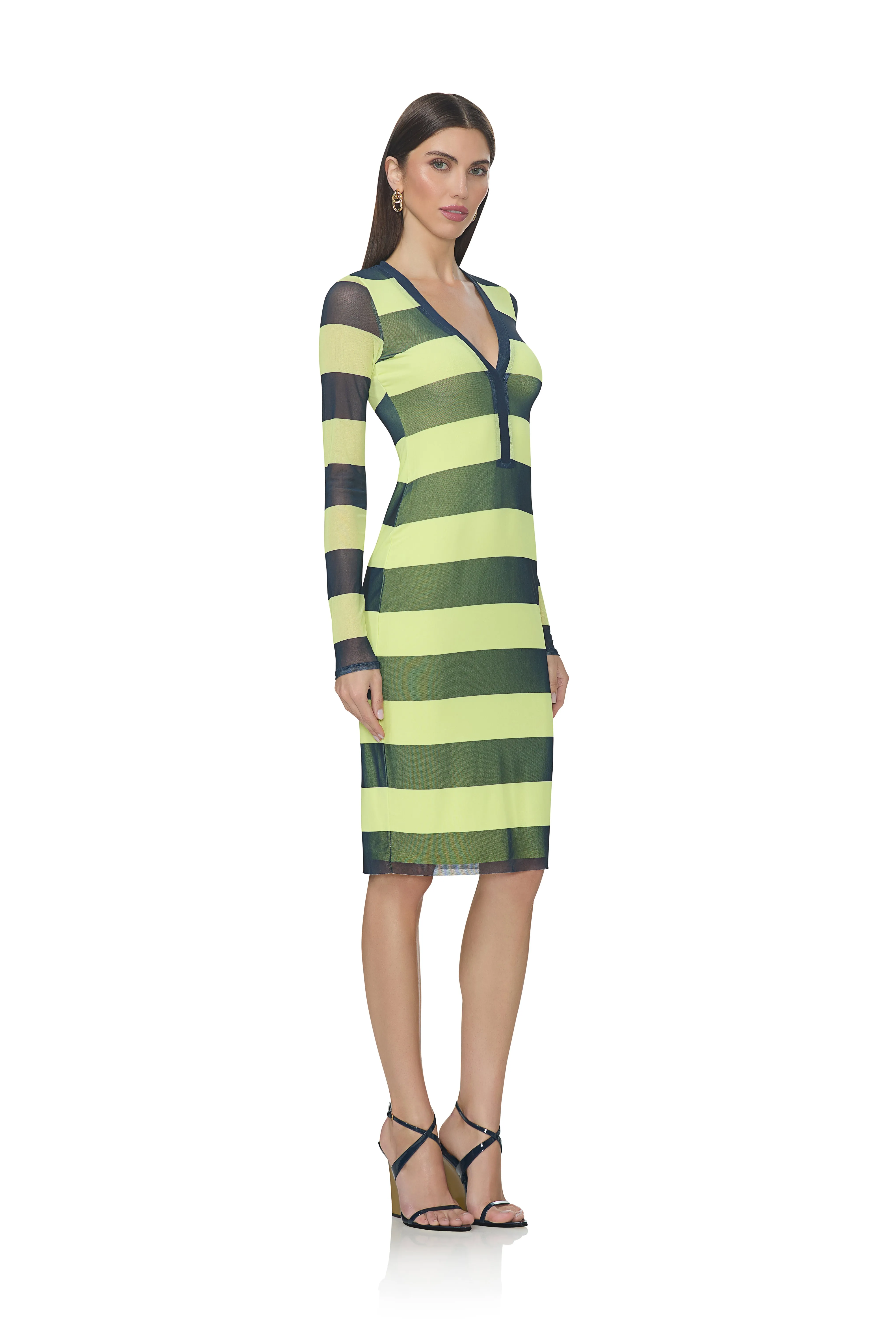 Diane Dress - Lime Rugby sold by AFRM product image thumbnail 3