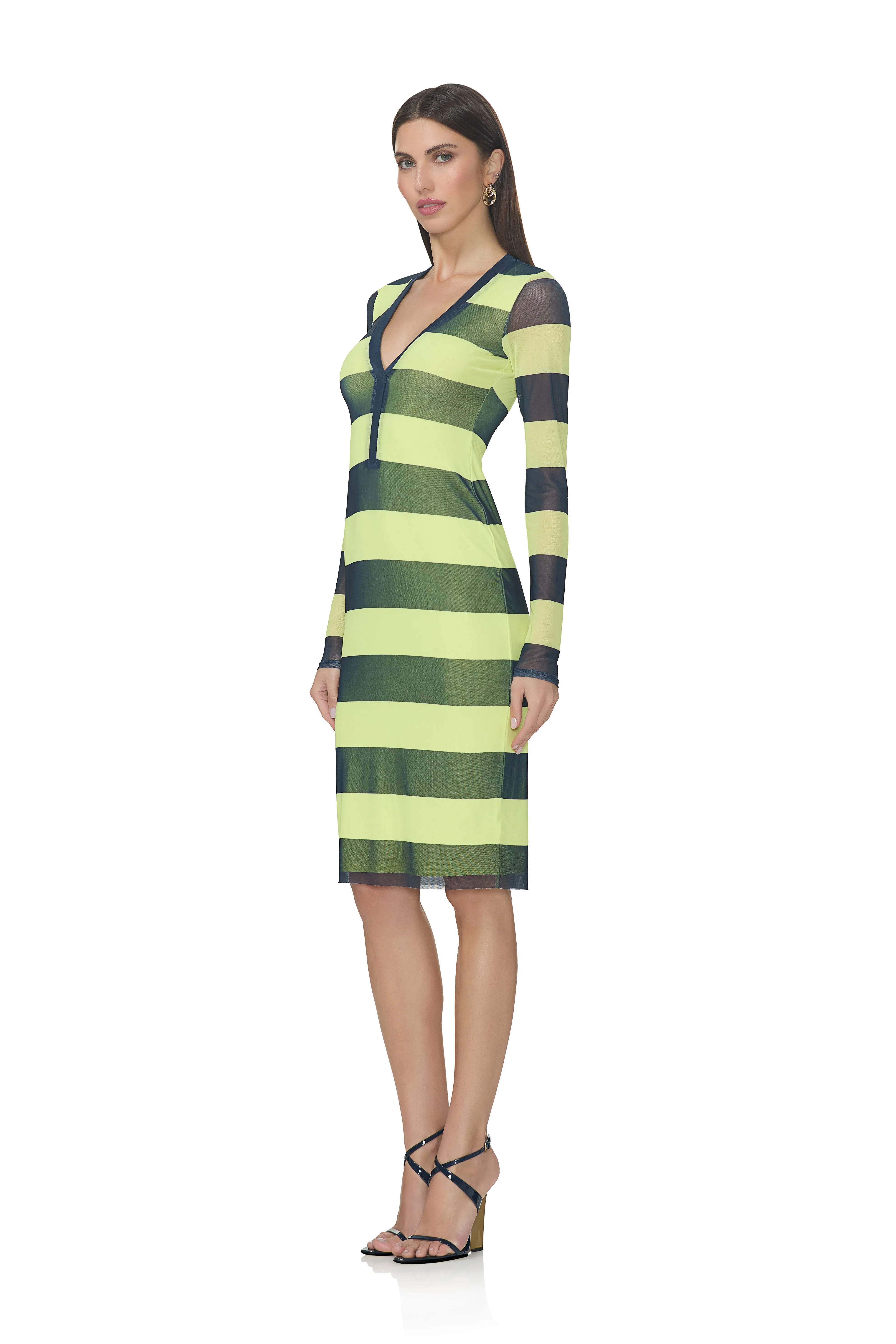 Diane Dress - Lime Rugby sold by AFRM product image thumbnail 5
