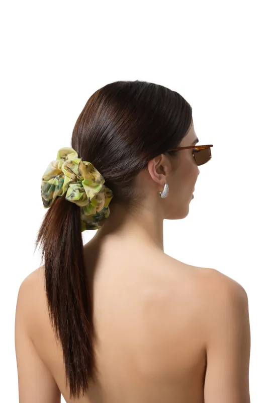 AFRM Oversized Scrunchie - Lime Wing made by AFRM