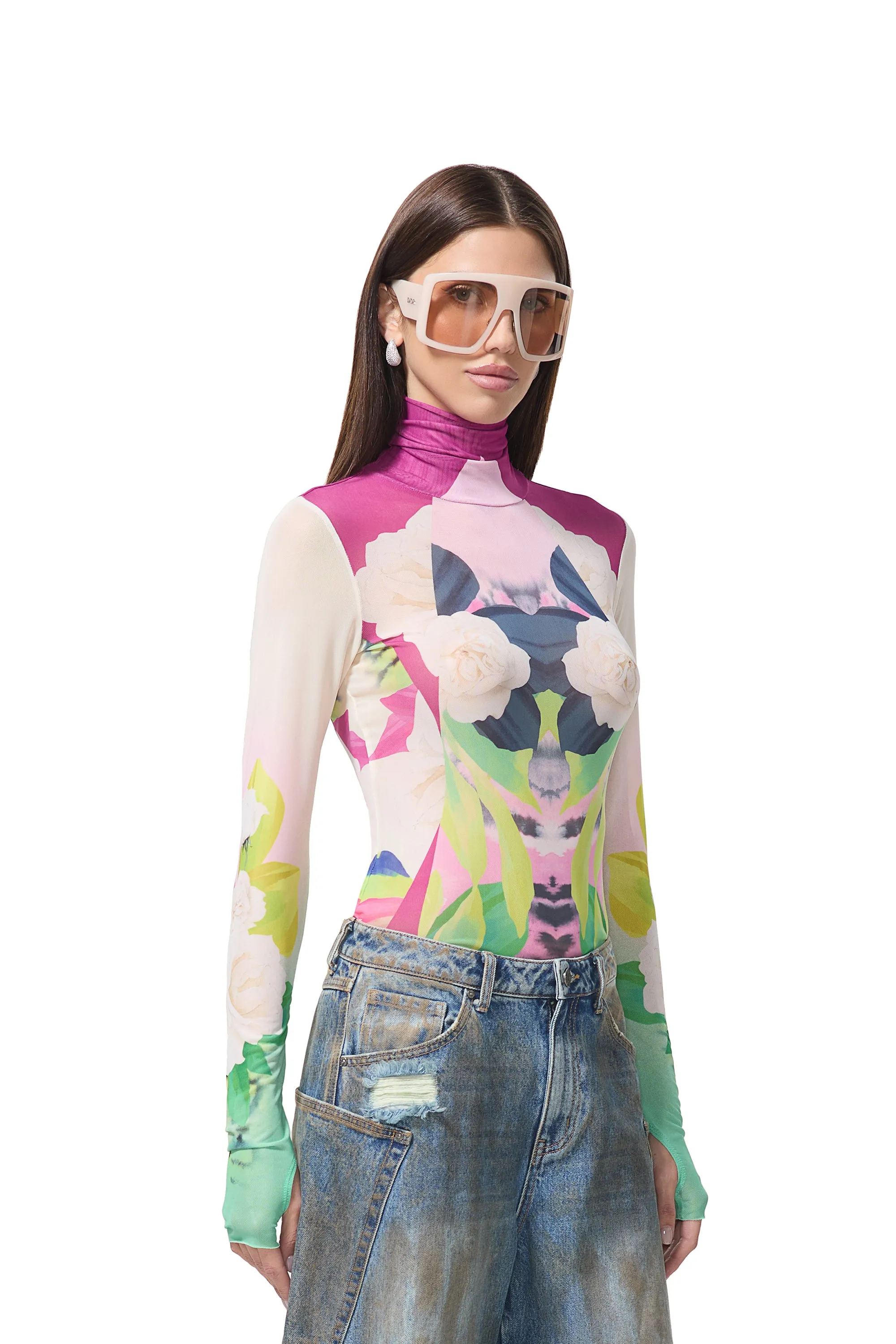 Zadie Top - Mirror Tropical sold by AFRM product image thumbnail 2