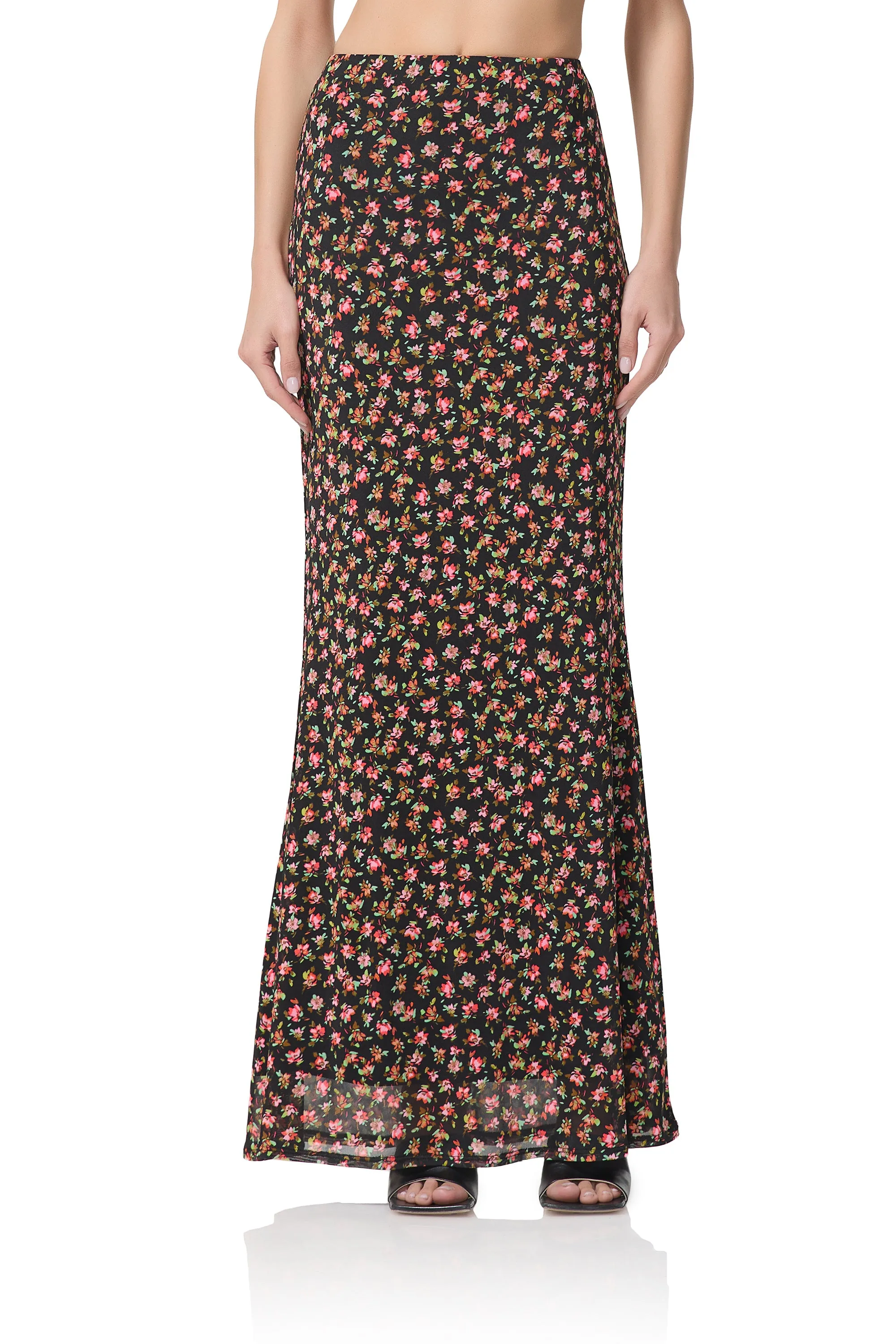Tegan Maxi Skirt - Spring Ditsy sold by AFRM product image thumbnail 2