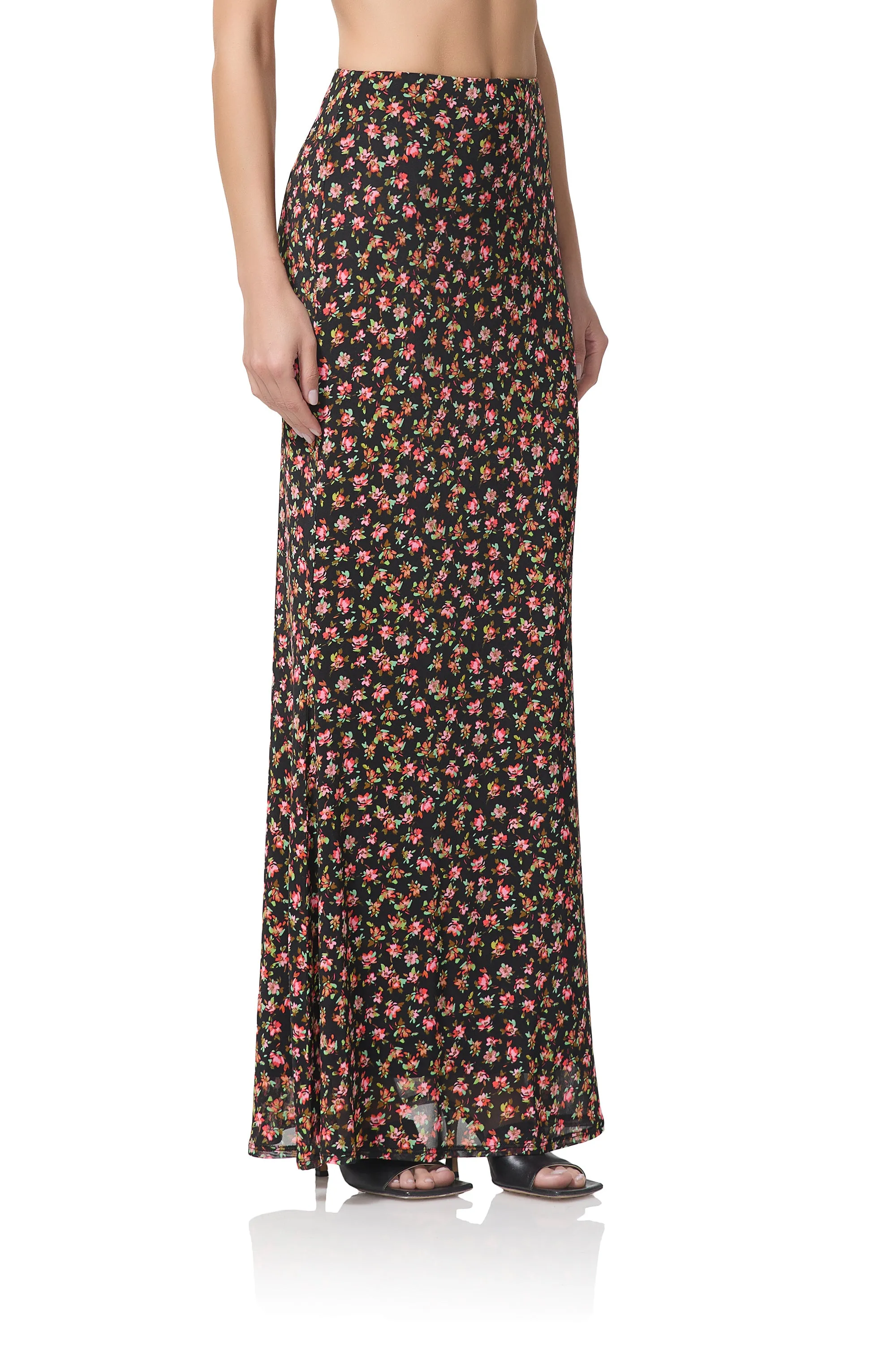 Tegan Maxi Skirt - Spring Ditsy sold by AFRM product image thumbnail 3