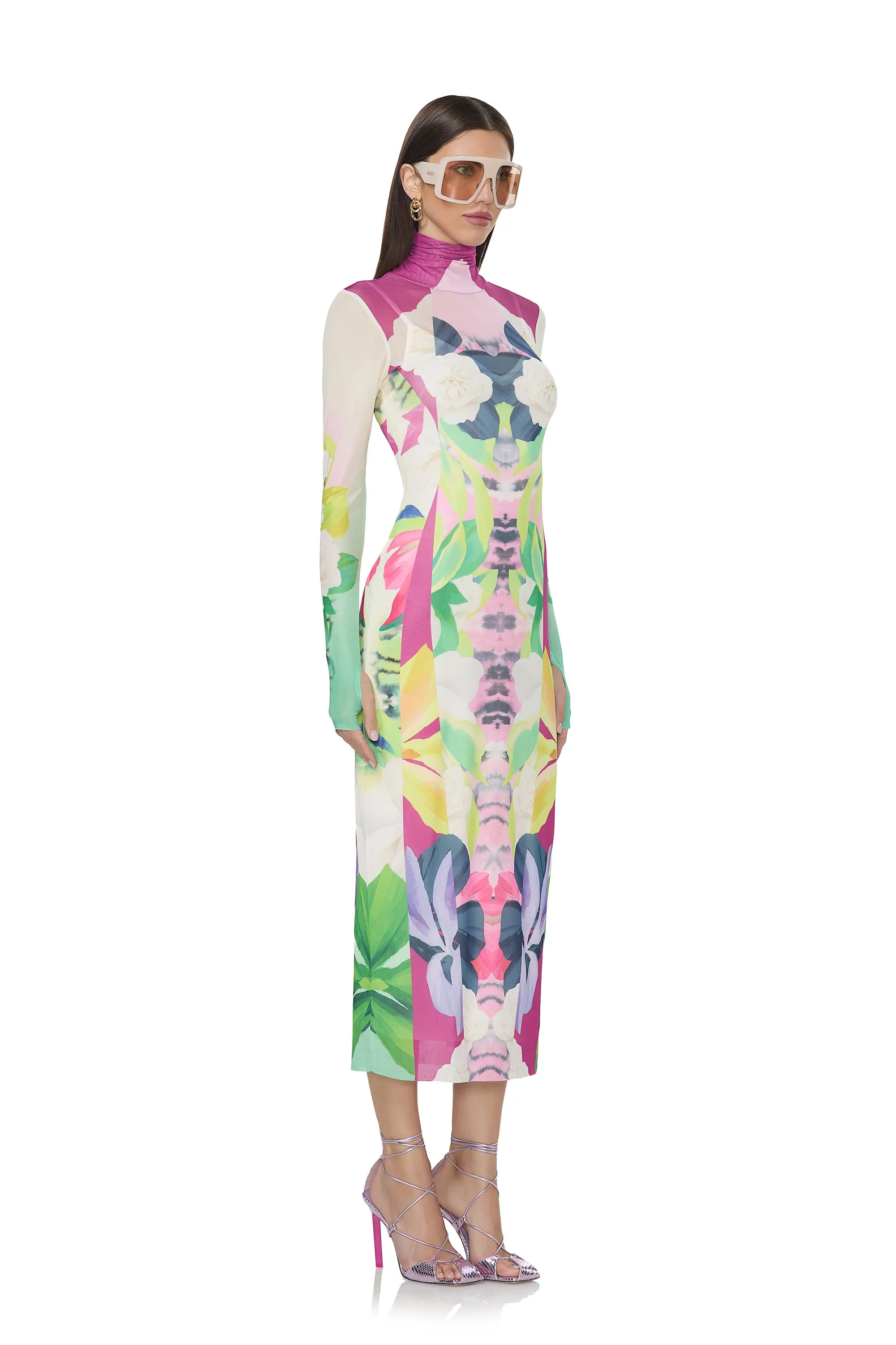 Shailene Dress - Mirror Tropical sold by AFRM product image thumbnail 2