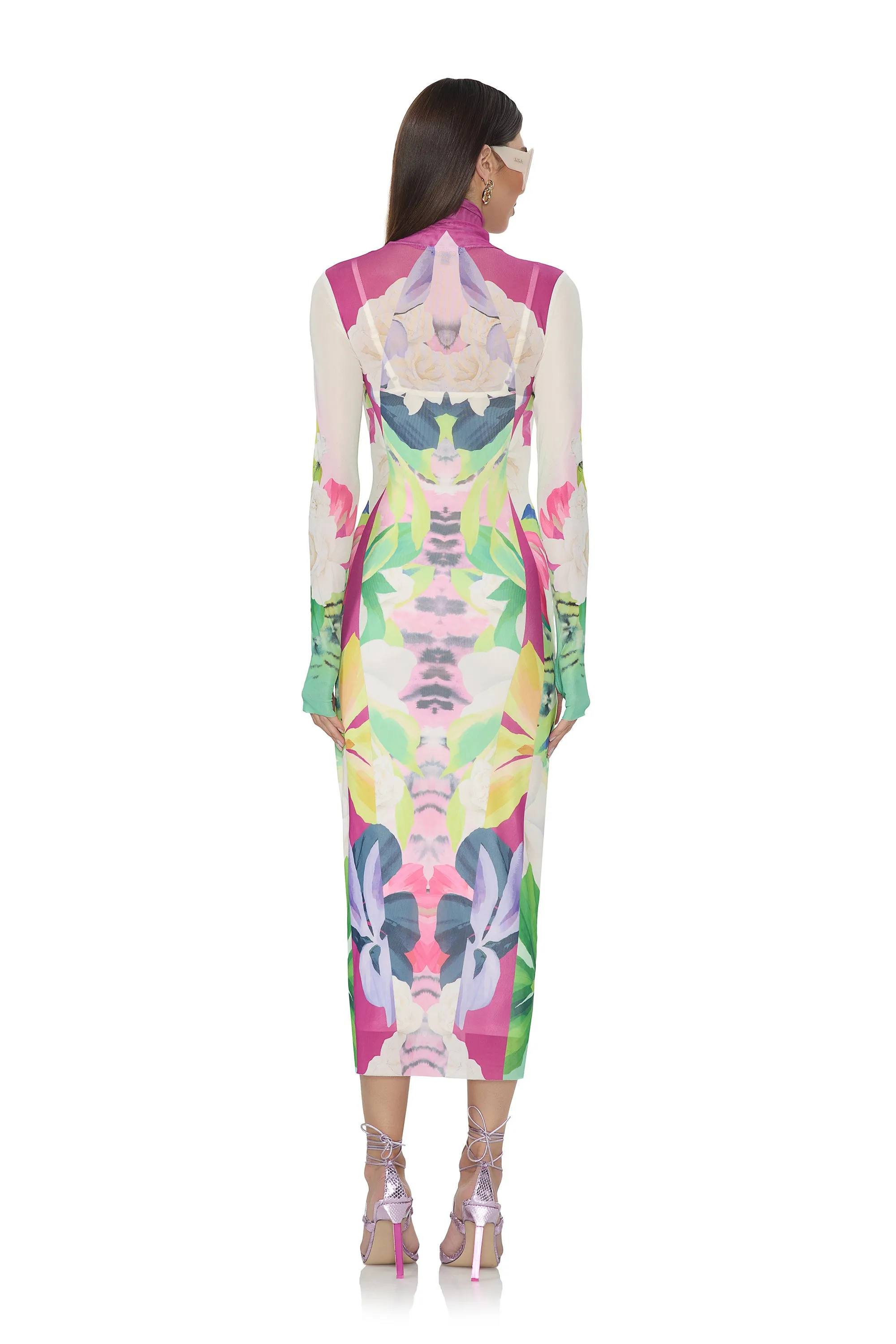 Shailene Dress - Mirror Tropical sold by AFRM product image thumbnail 4