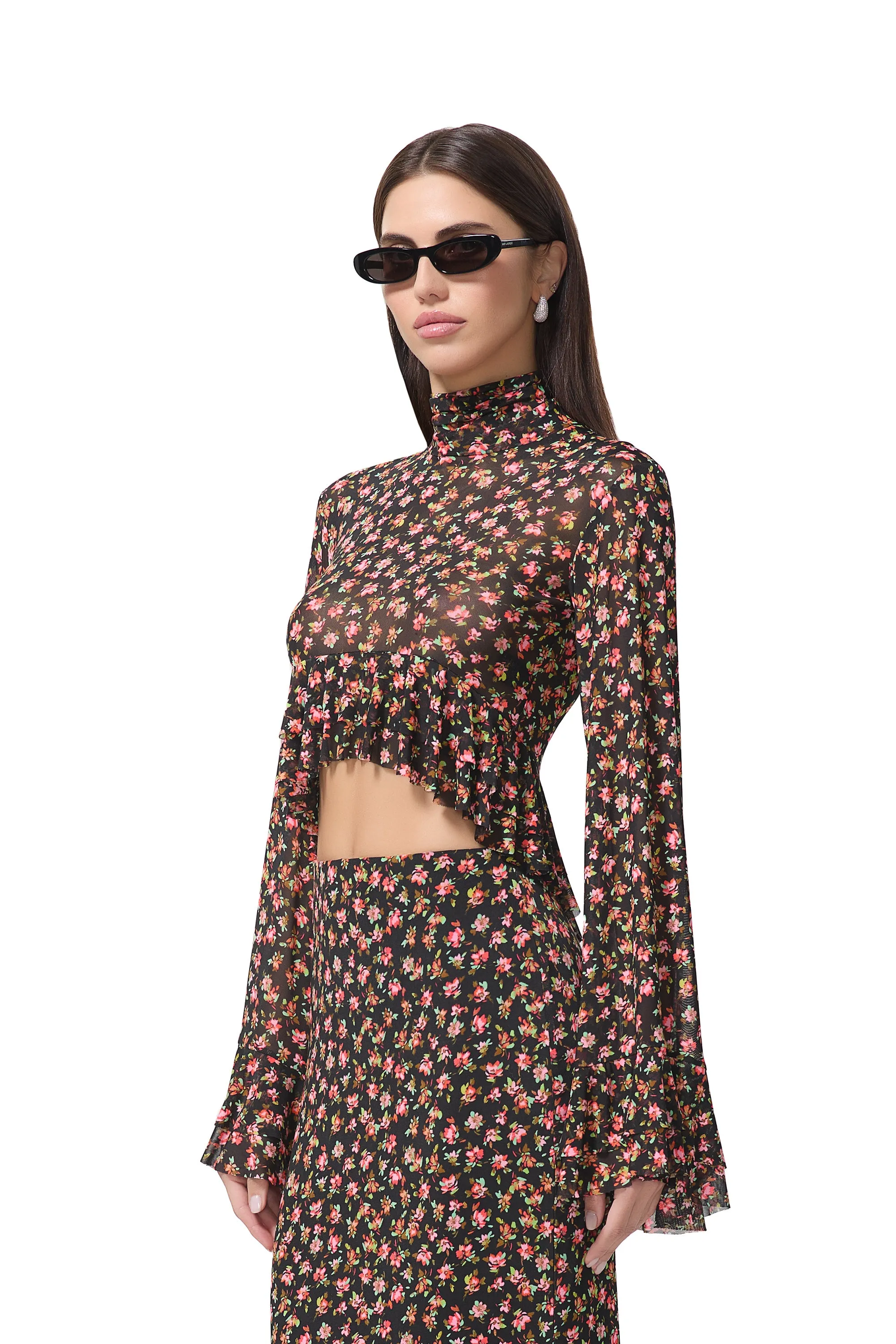 Pru Top - Spring Ditsy sold by AFRM product image thumbnail 3