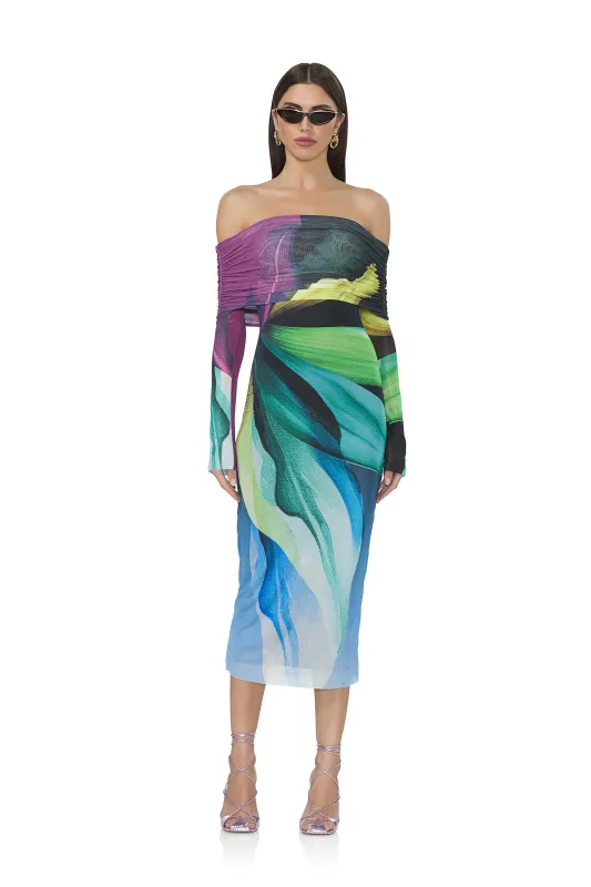 Cornelia Dress - Black Lotus sold by AFRM