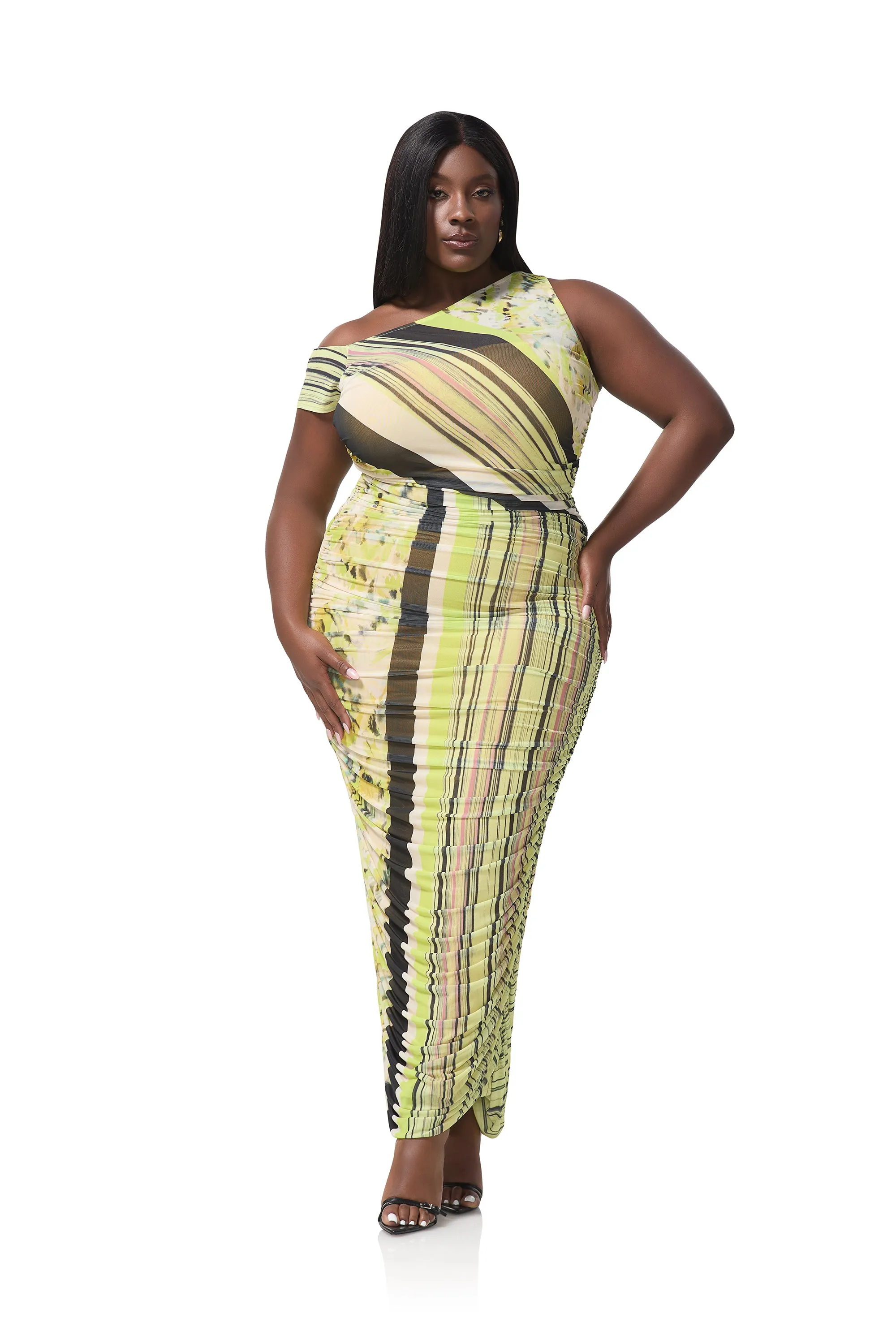 Biona Dress - Wing Stripe sold by AFRM product image thumbnail 2
