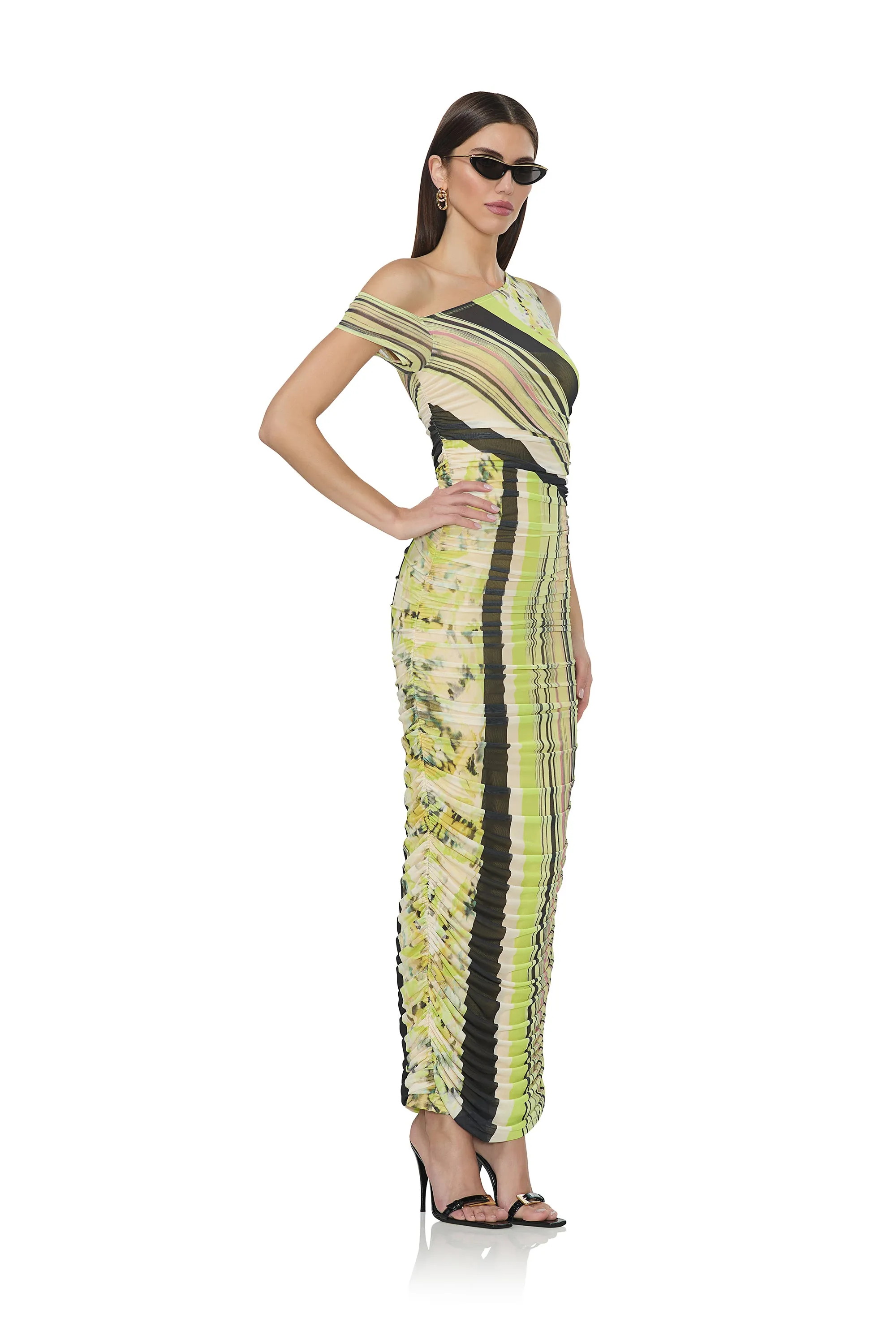 Biona Dress - Wing Stripe sold by AFRM product image thumbnail 3