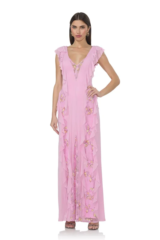 Trista Dress - Lilac Lace sold by AFRM