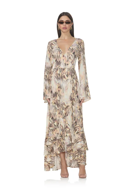 Mimi Dress - Shine Snake made by AFRM