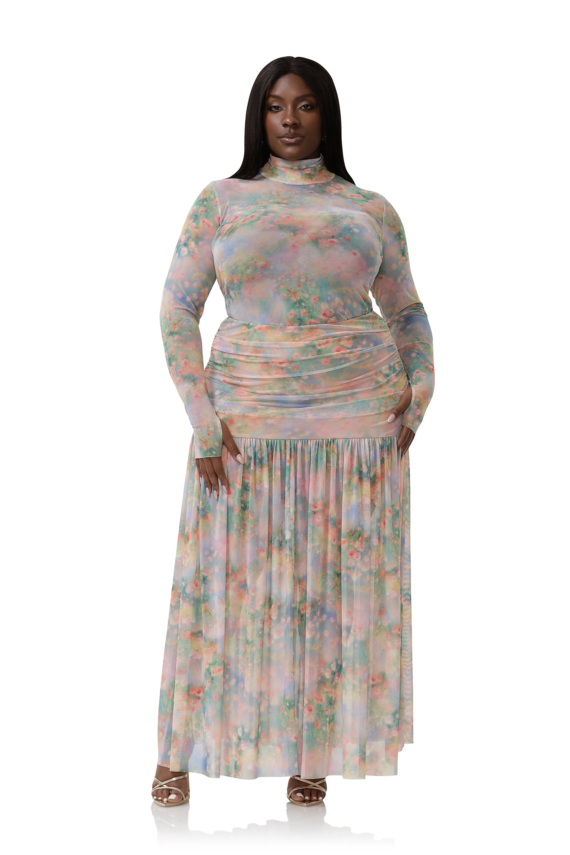Zadie Top - Fog Field sold by AFRM product image thumbnail 2