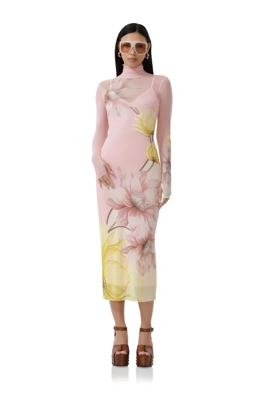 Shailene Dress - Coral Bloom sold by AFRM