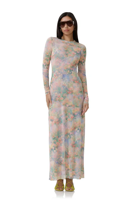 Paola Dress - Fog Field sold by AFRM