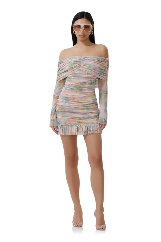 Fay Mini Dress - Fog Field sold by AFRM