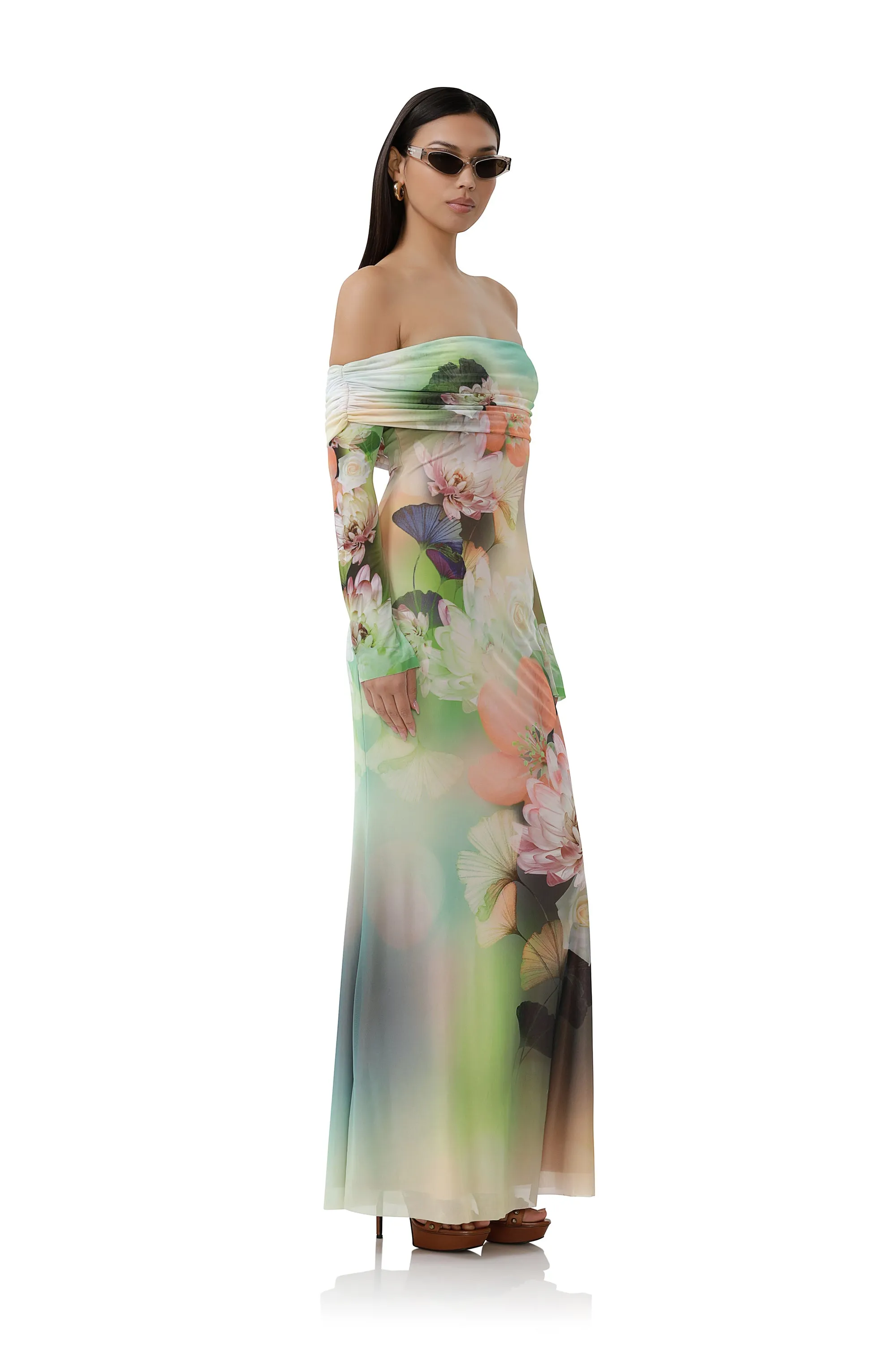 Theana Dress - Sunbeam Floral sold by AFRM product image thumbnail 3