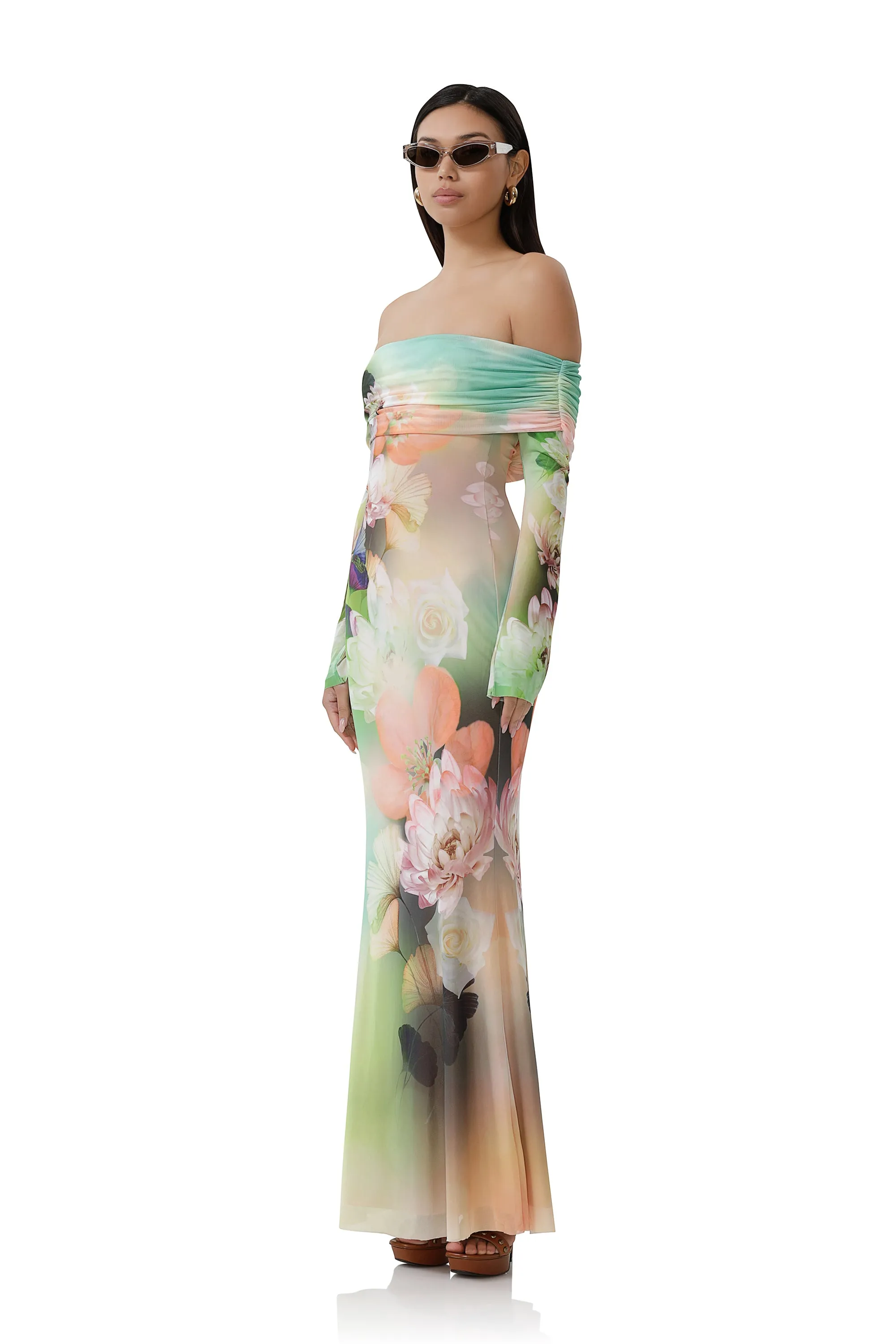 Theana Dress - Sunbeam Floral sold by AFRM product image thumbnail 2