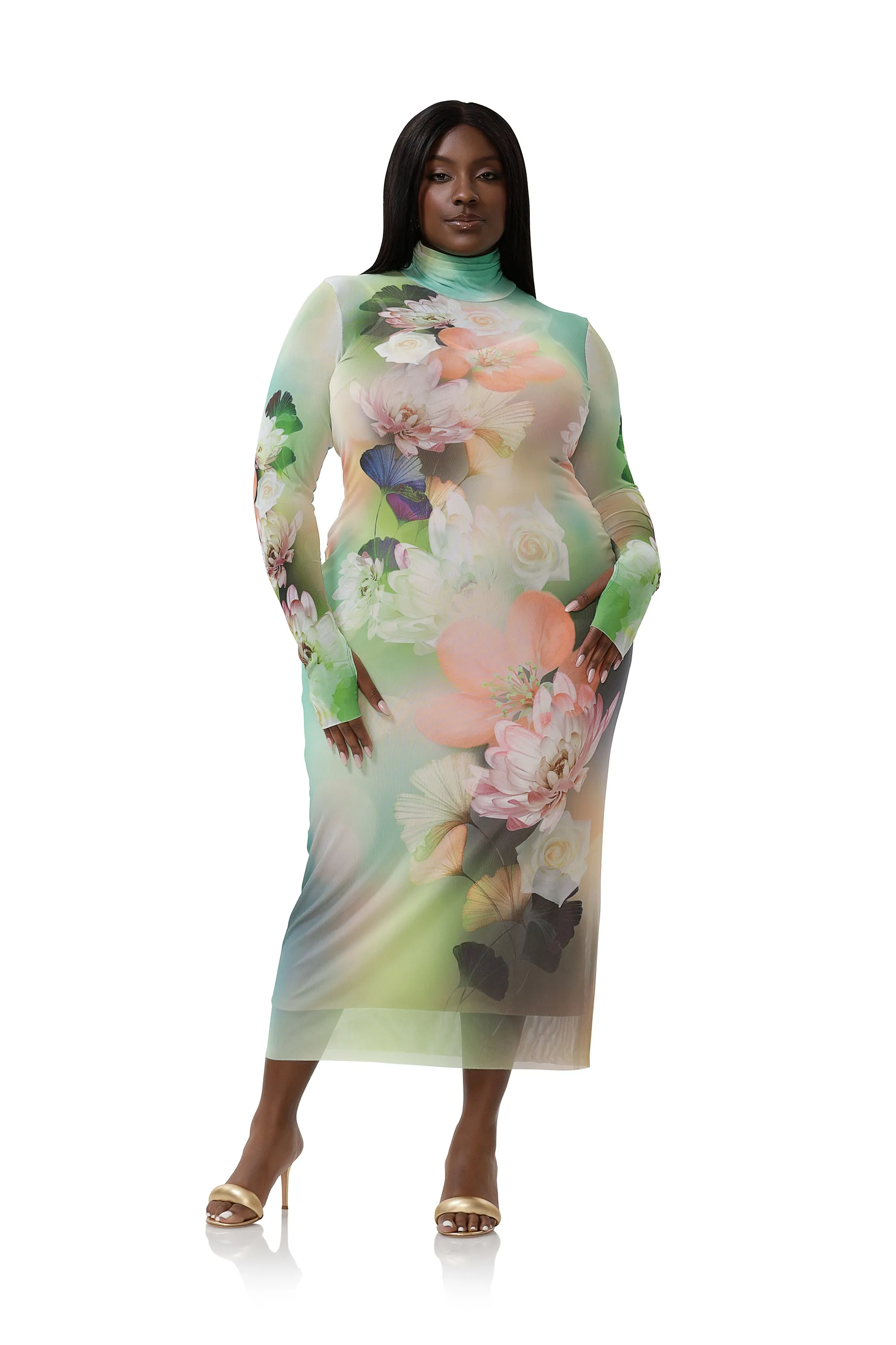 Shailene Dress - Sunbeam Floral sold by AFRM product image thumbnail 2