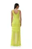 Landa Dress - Lime Punch sold by AFRM
