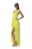 Landa Dress - Lime Punch sold by AFRM