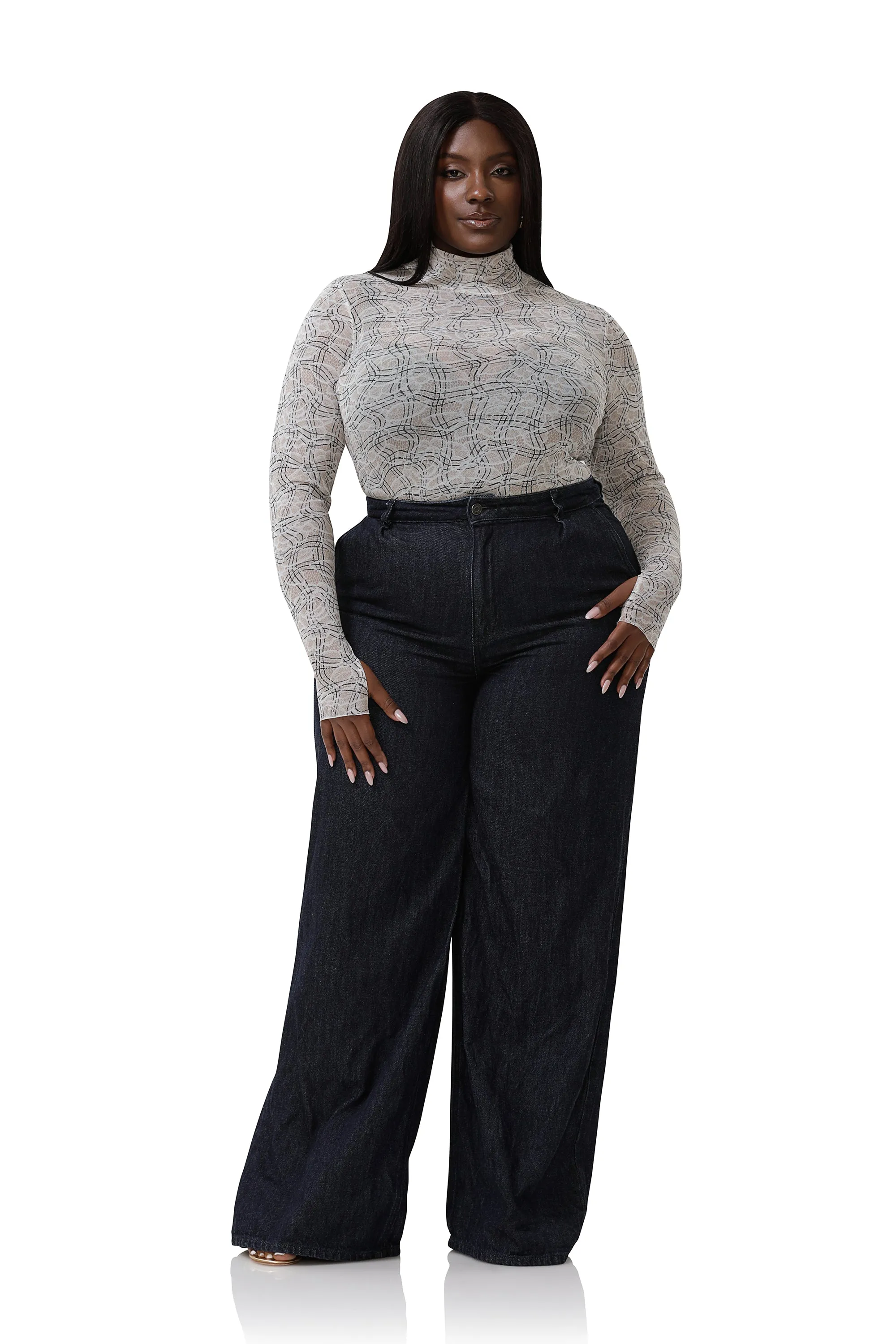 Zadie Top - Lace Plaid sold by AFRM product image thumbnail 2