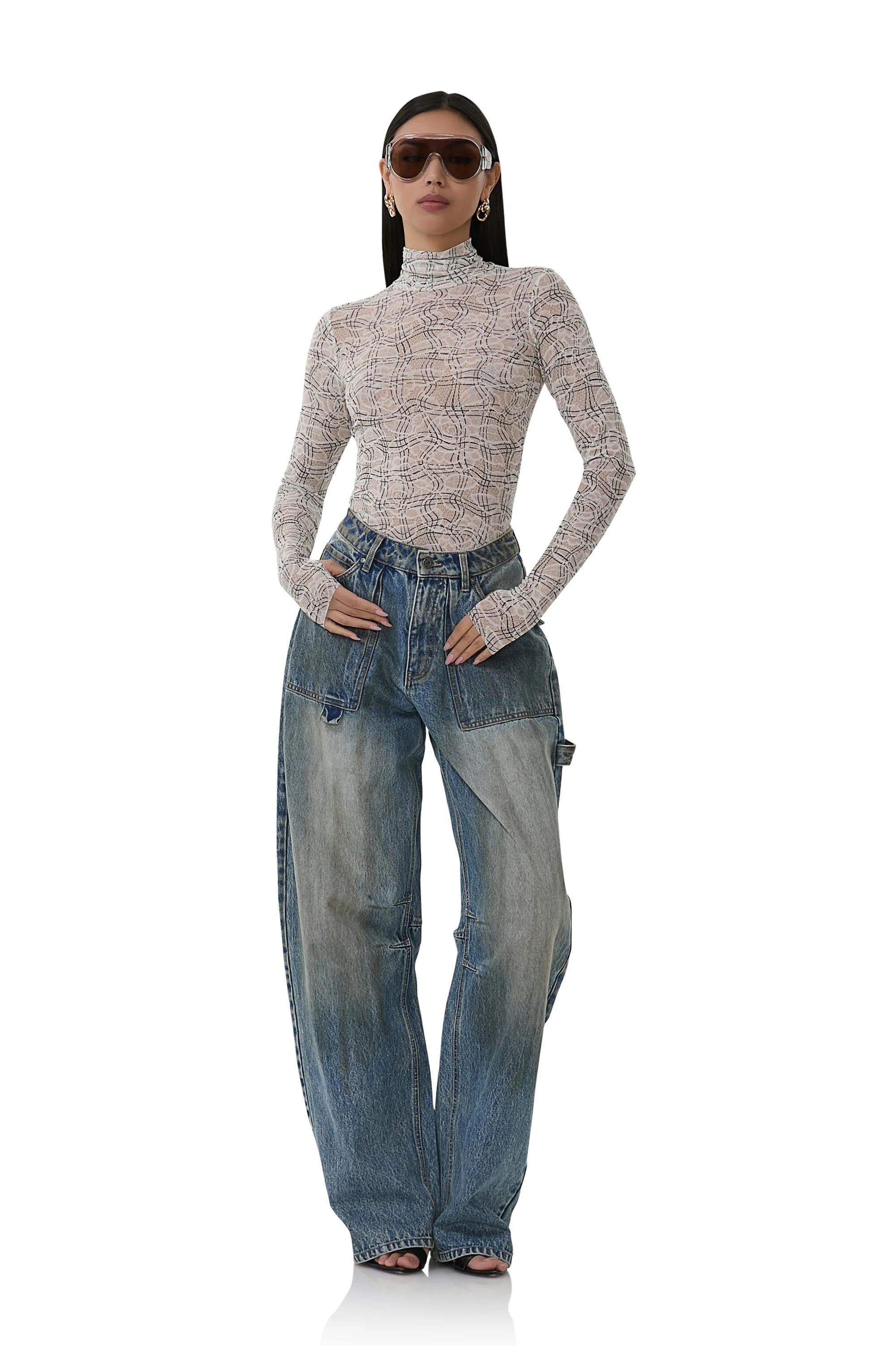 Zadie Top - Lace Plaid sold by AFRM