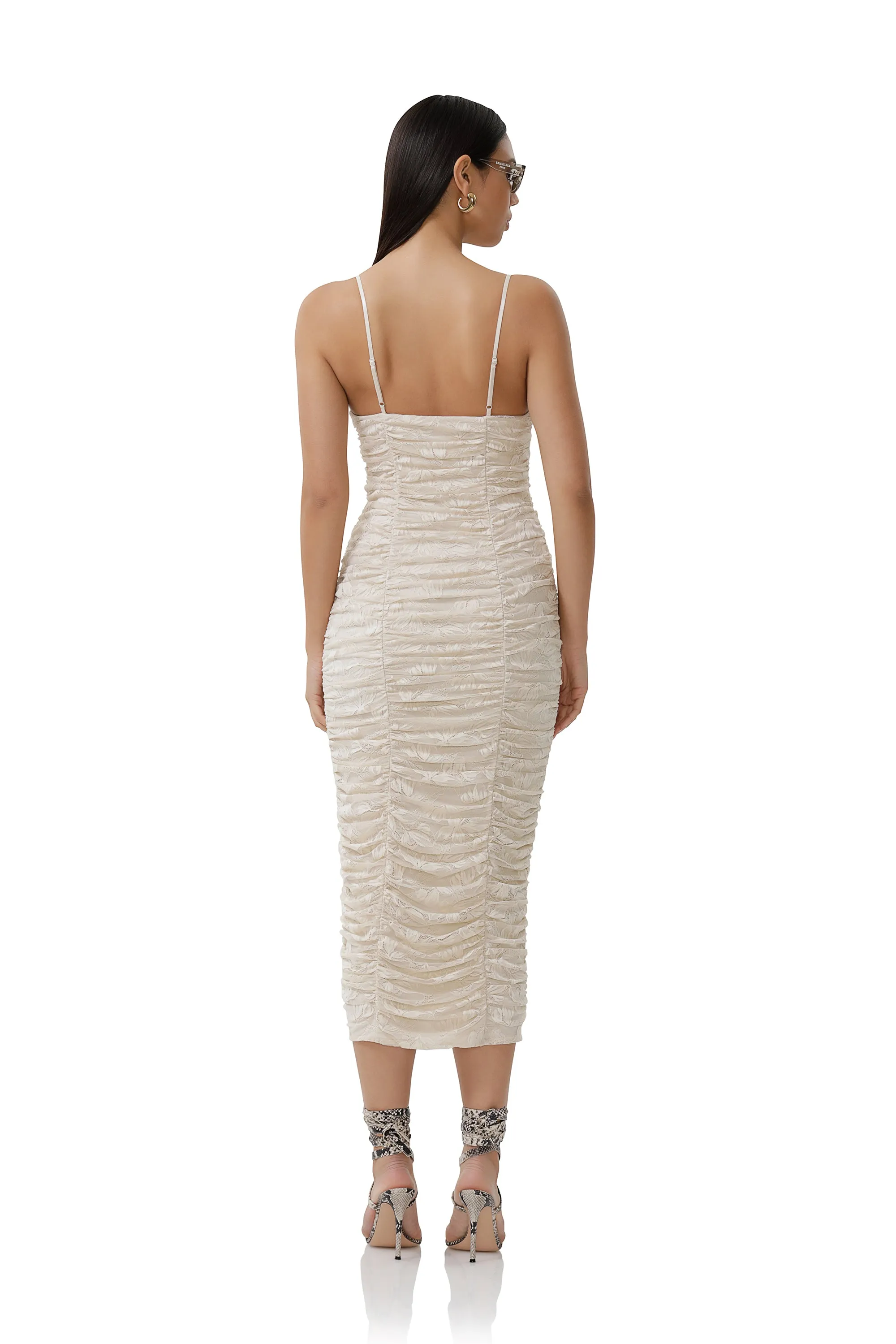 Tosca Lace Dress - Birch sold by AFRM product image thumbnail 4