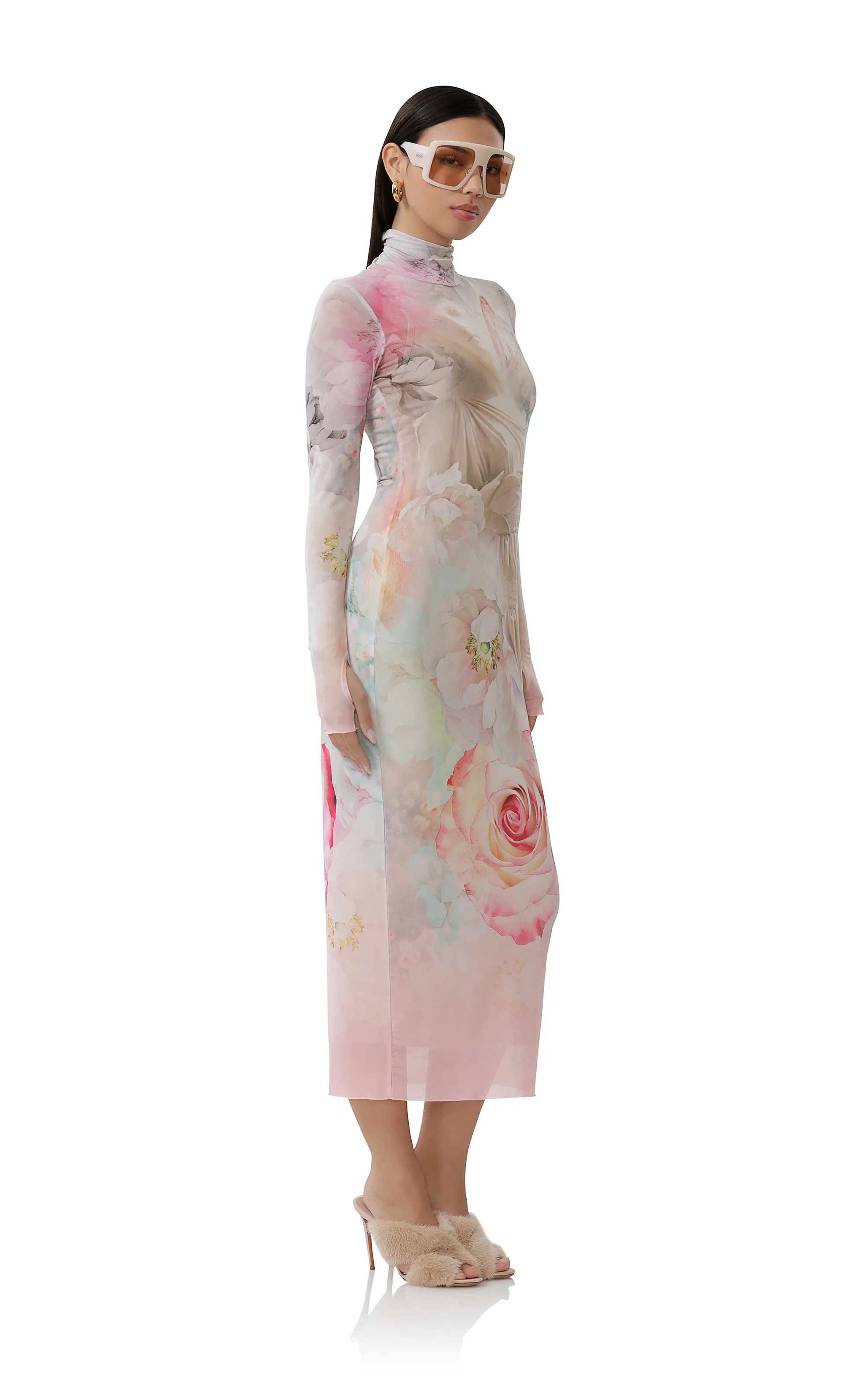 Shailene Dress - Spring Statue sold by AFRM product image thumbnail 3