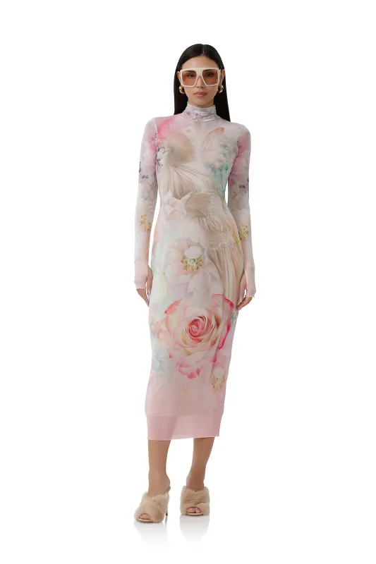 Shailene Dress - Spring Statue sold by AFRM