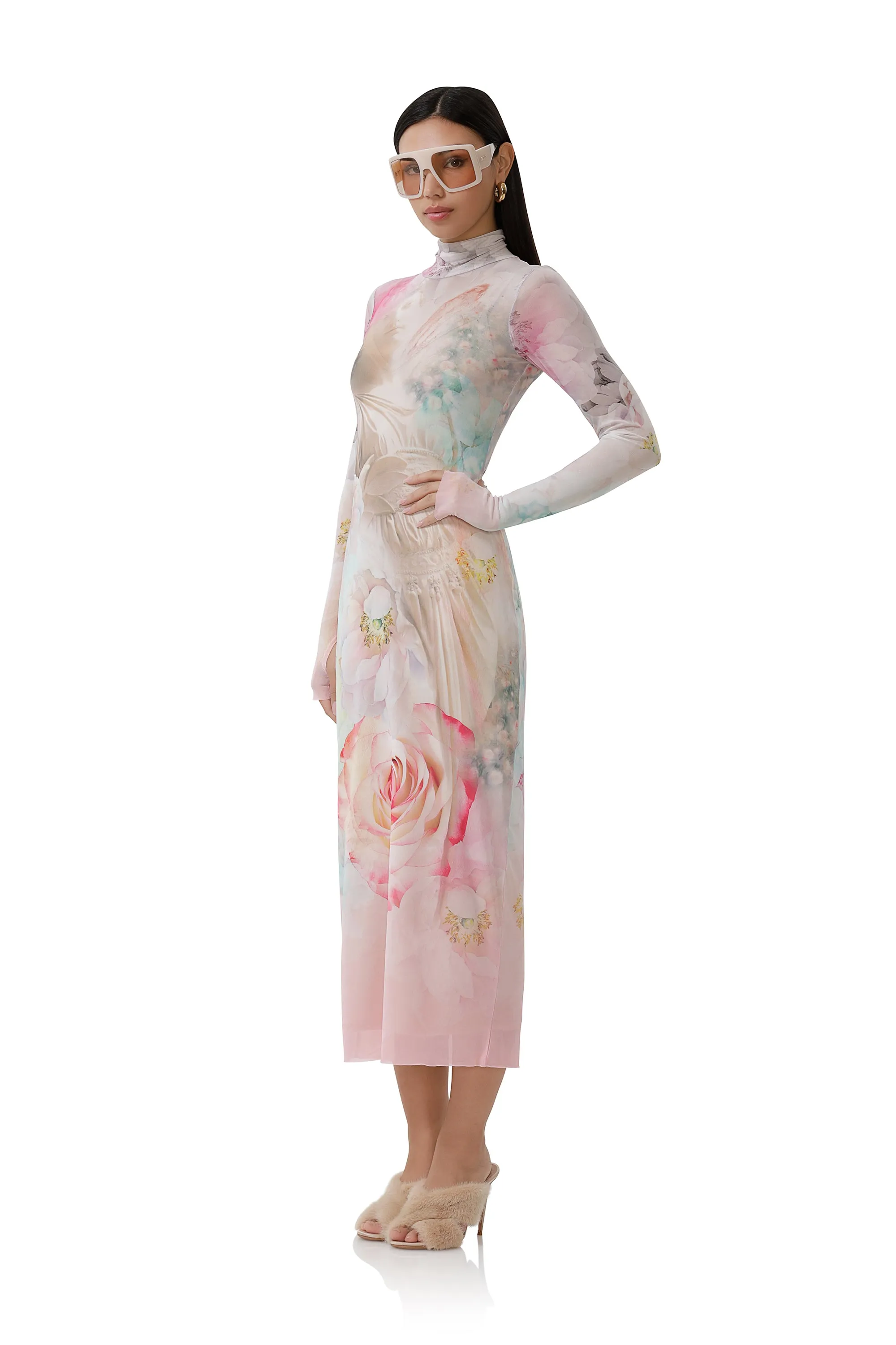 Shailene Dress - Spring Statue sold by AFRM product image thumbnail 2