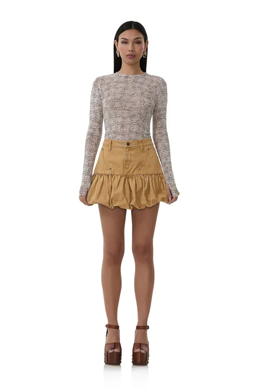 Kaylee Top - Lace Plaid sold by AFRM