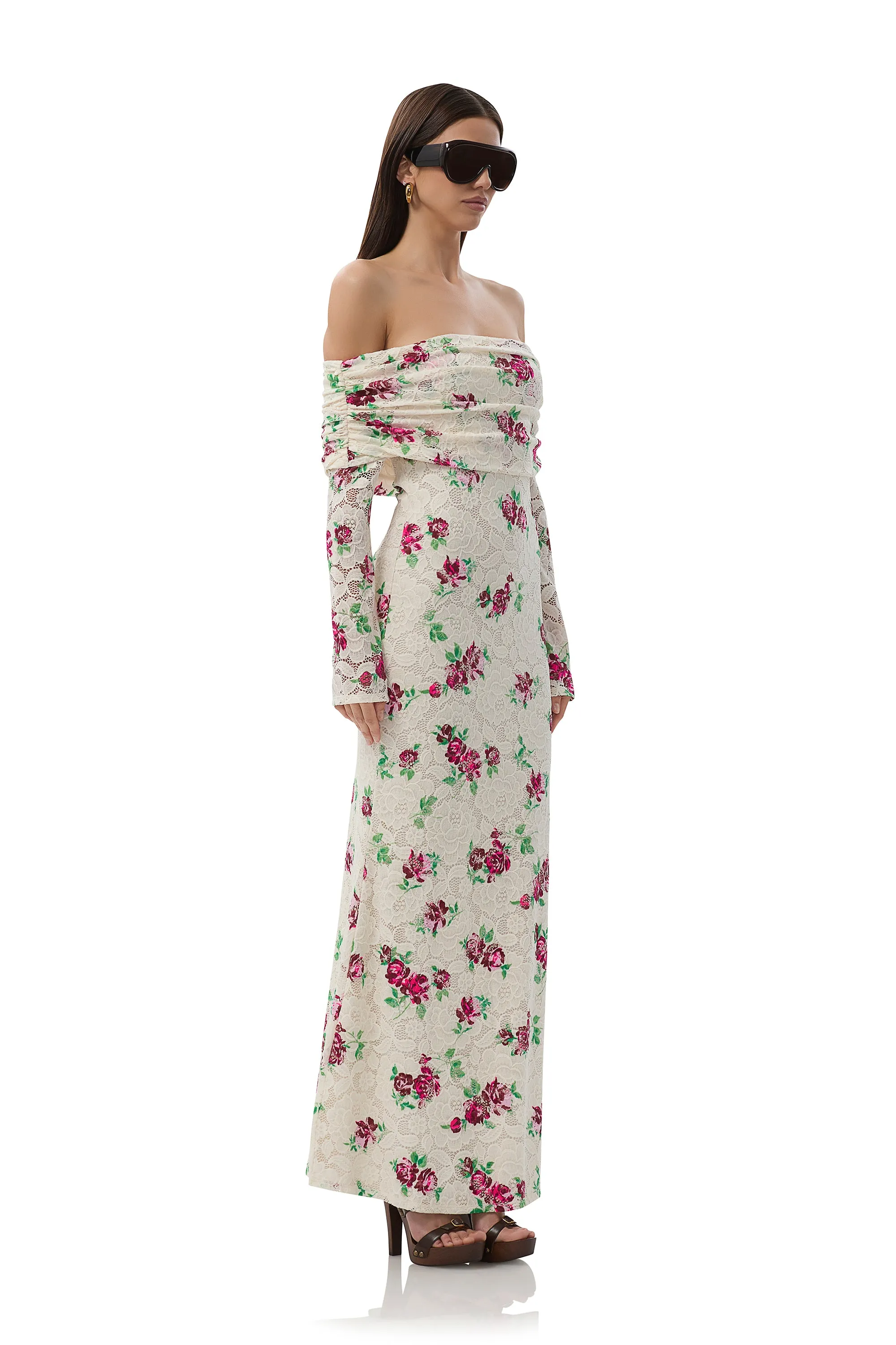 Thelma Crochet Lace Dress - Romance Rose sold by AFRM product image thumbnail 2