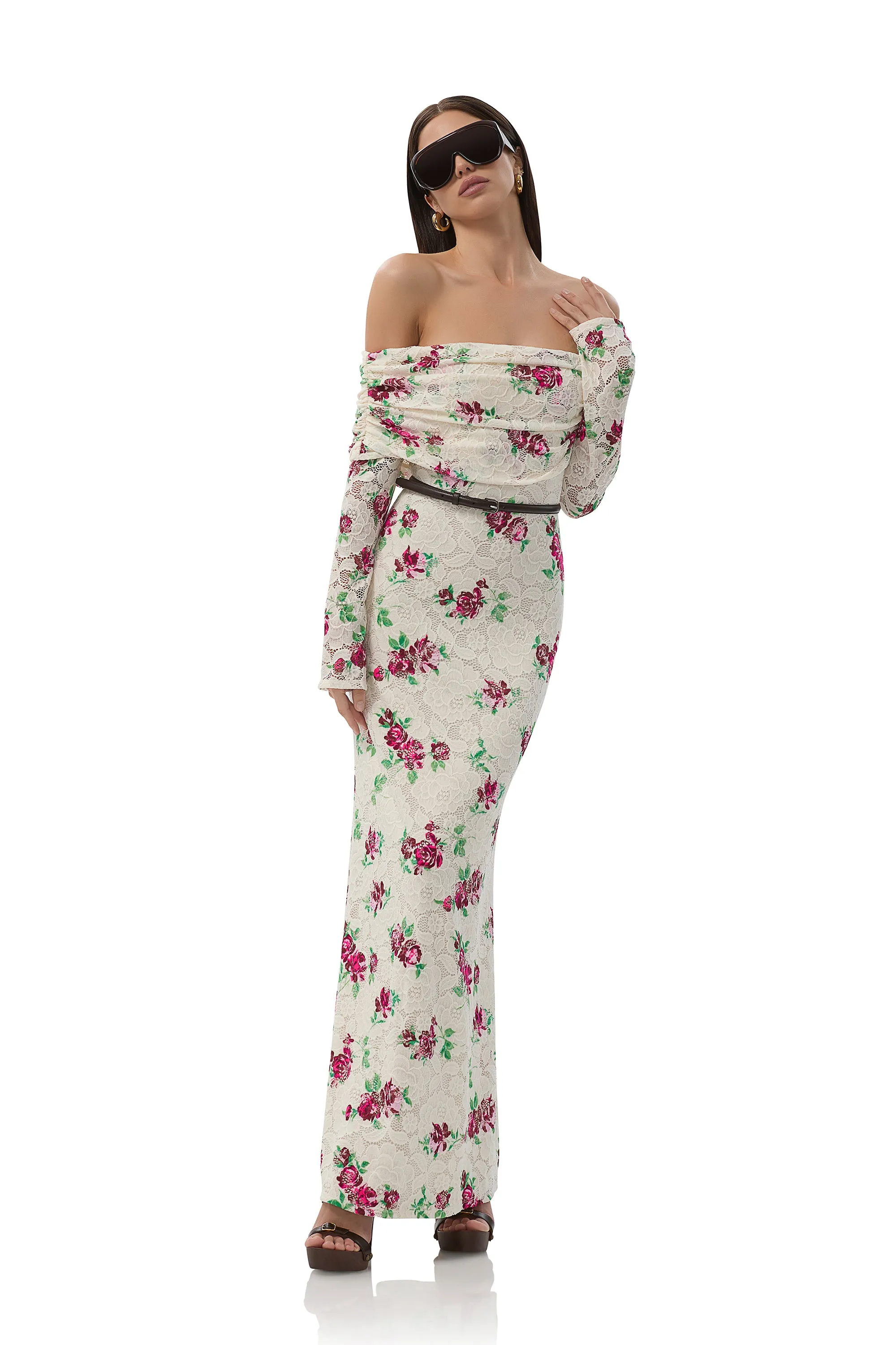 Thelma Crochet Lace Dress - Romance Rose sold by AFRM