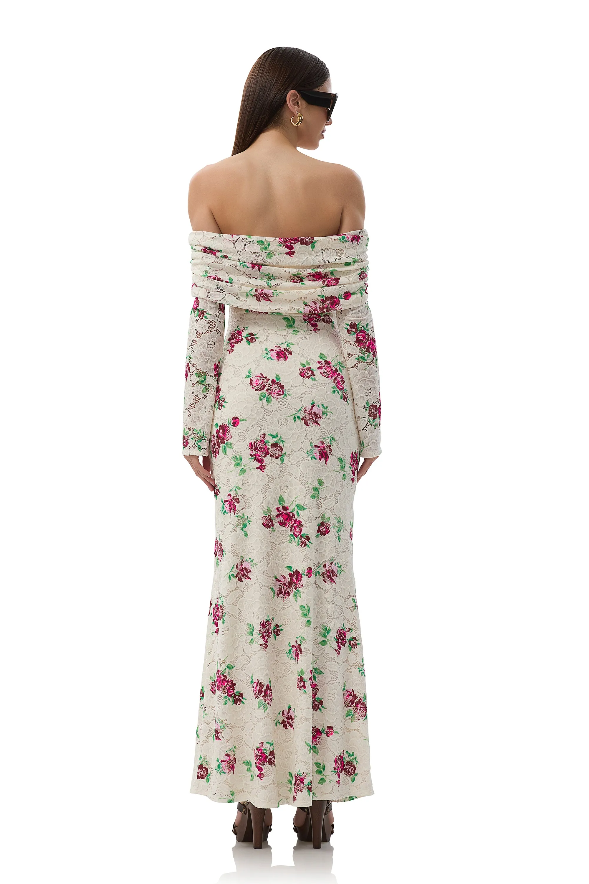 Thelma Crochet Lace Dress - Romance Rose sold by AFRM product image thumbnail 4