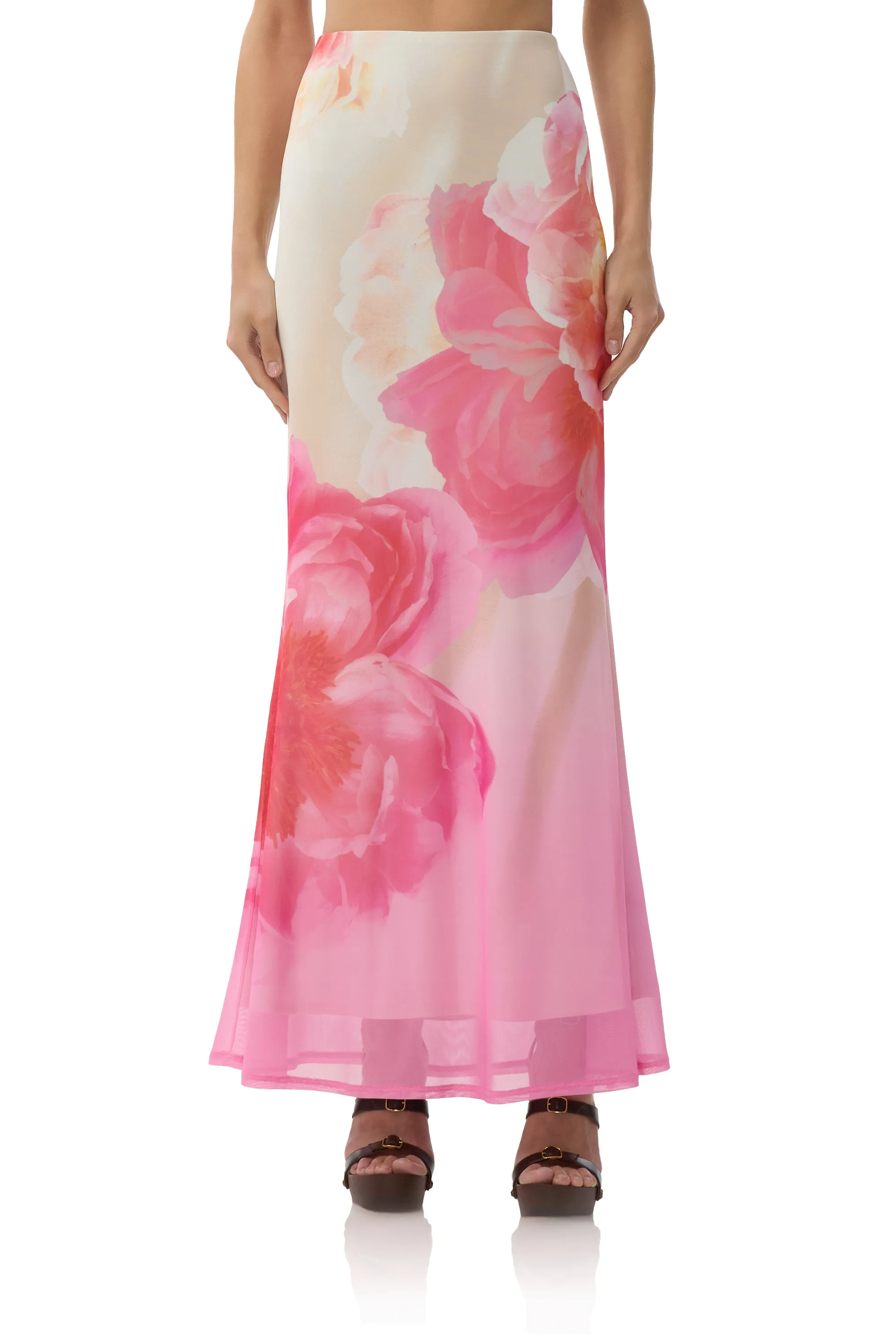 Tegan Maxi Skirt - Cloud Floral sold by AFRM product image thumbnail 2