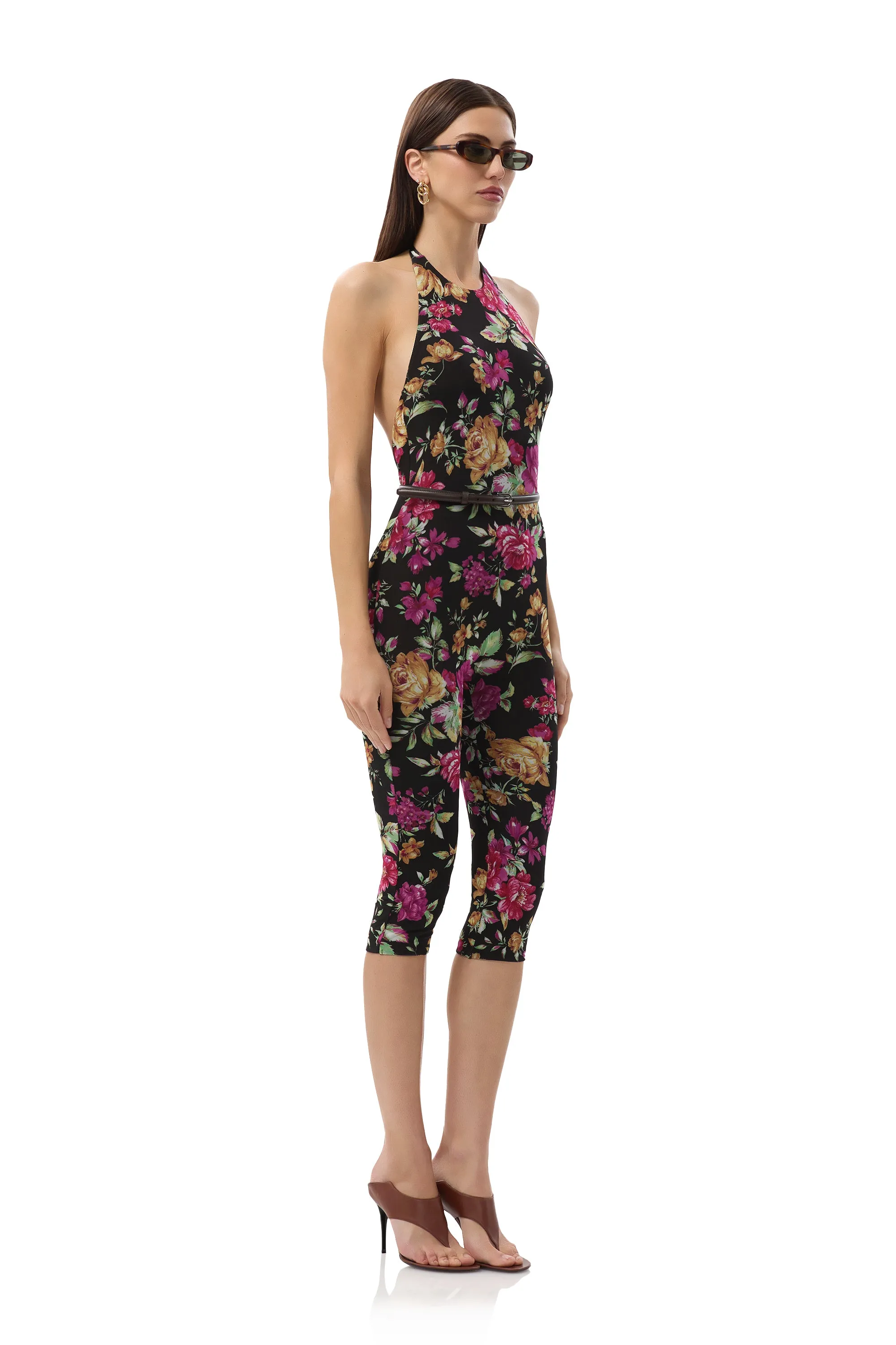 Lucia Catsuit - Dusted Floral sold by AFRM product image thumbnail 5