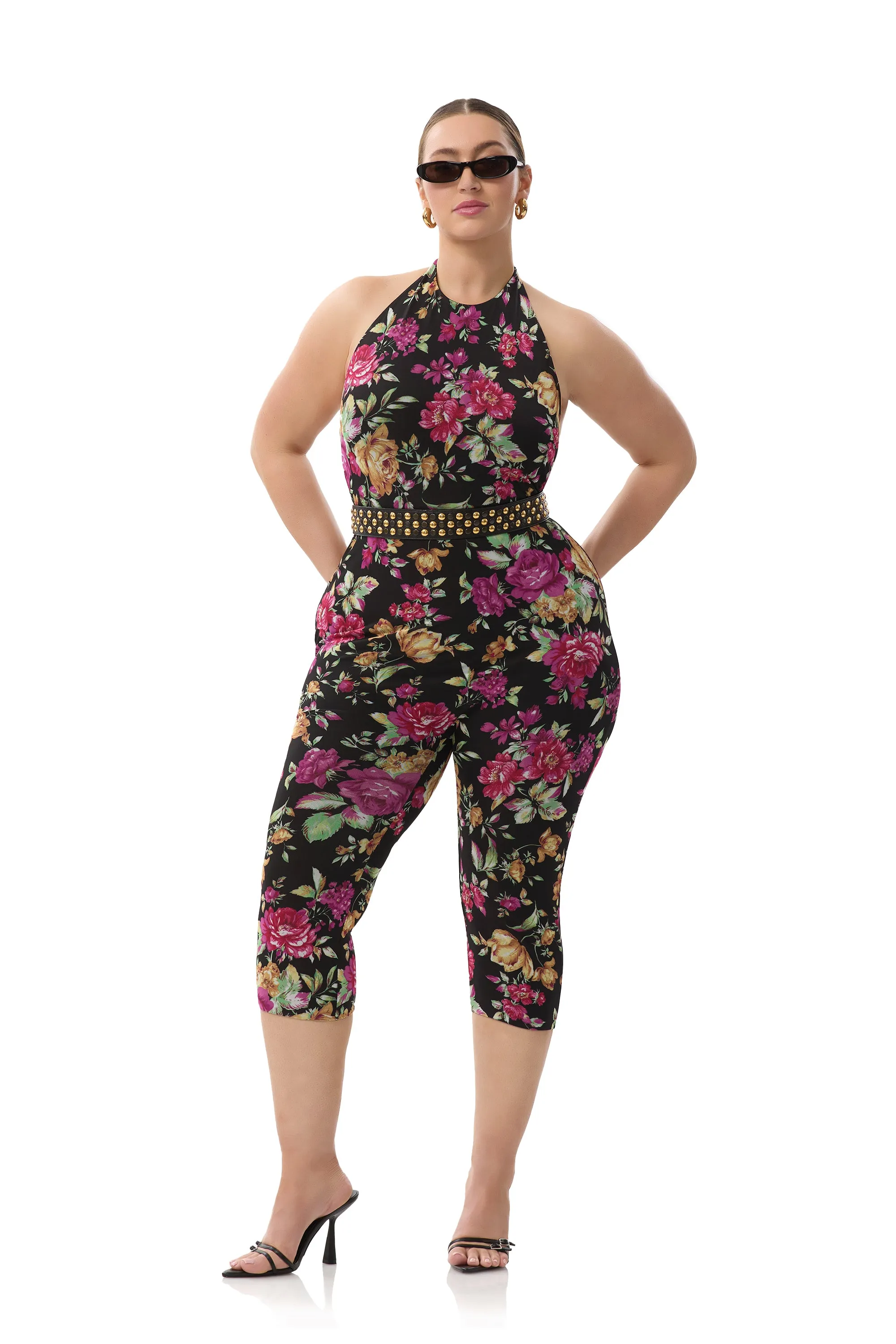 Lucia Catsuit - Dusted Floral sold by AFRM product image thumbnail 2