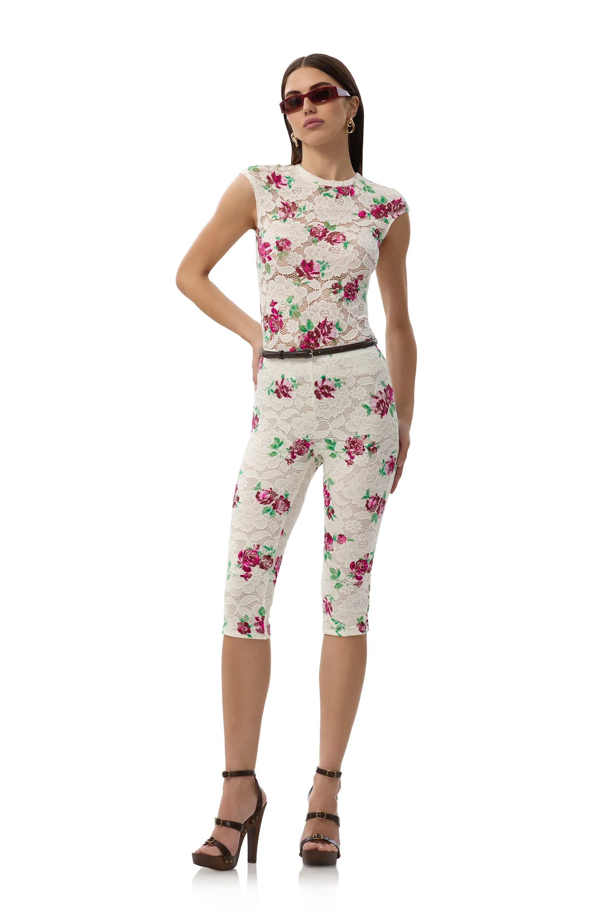 Gianna Capri Pant - Romance Rose sold by AFRM