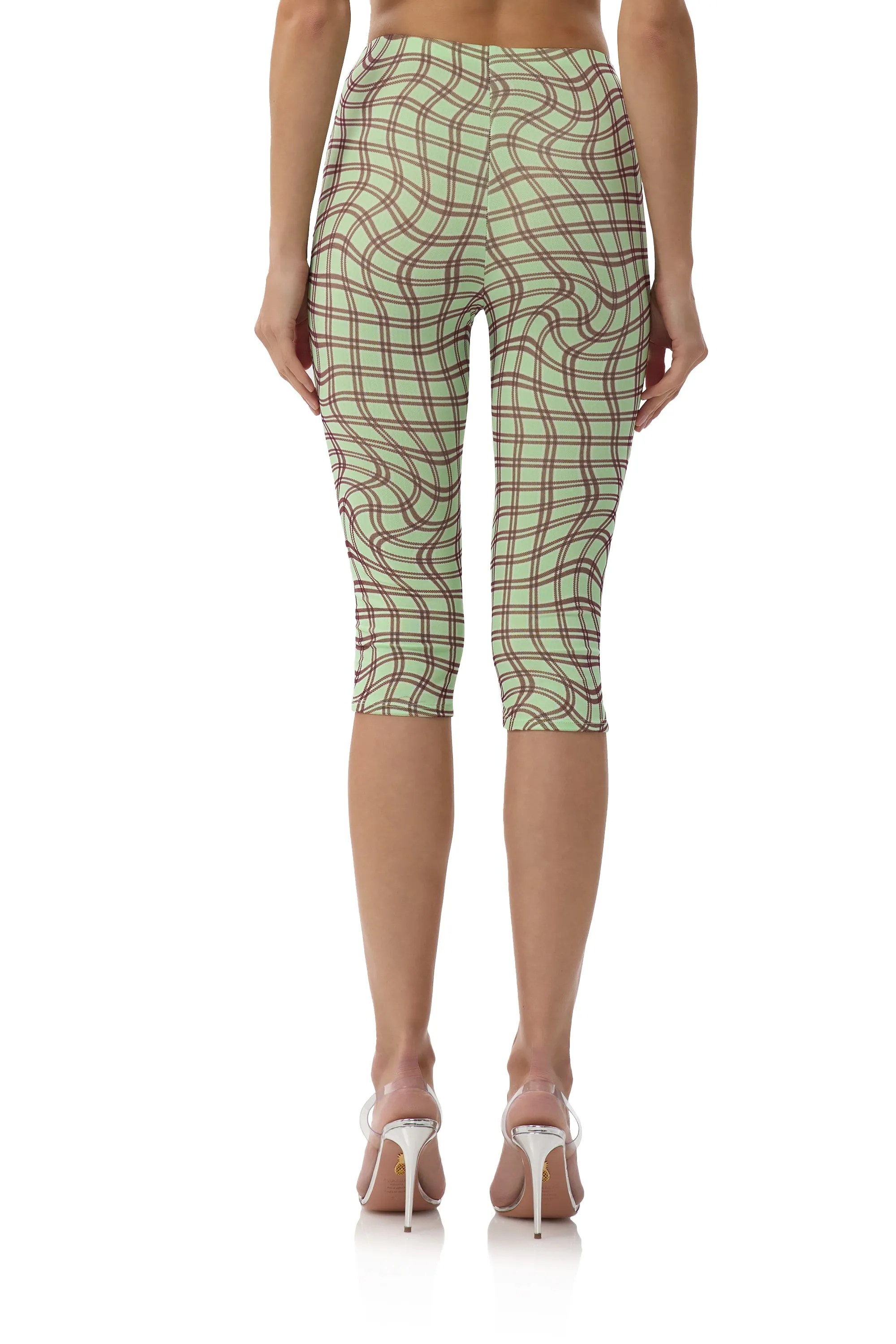 Gianna Capri Pant - Mint Plaid sold by AFRM product image thumbnail 5