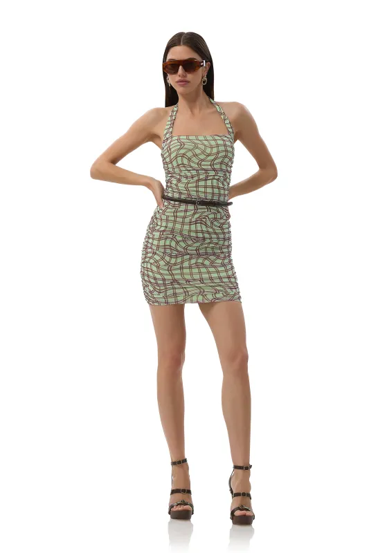 Bonnie Dress - Mint Plaid sold by AFRM