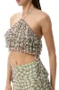 Agia Top - Mint Plaid sold by AFRM