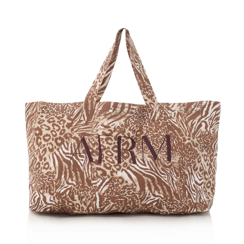 AFRM Tote - Taupe Animal sold by AFRM