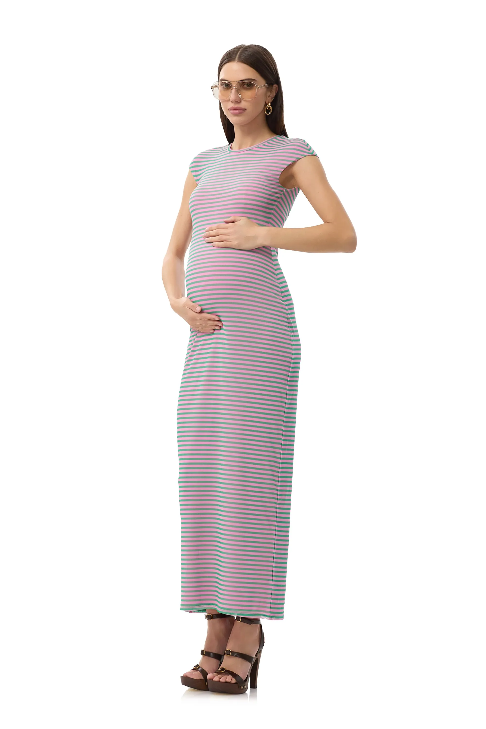 Cody Dress - Rose Stripe sold by AFRM product image thumbnail 3