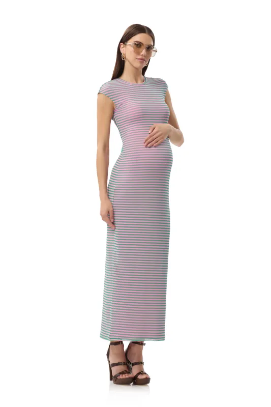Cody Dress - Rose Stripe sold by AFRM