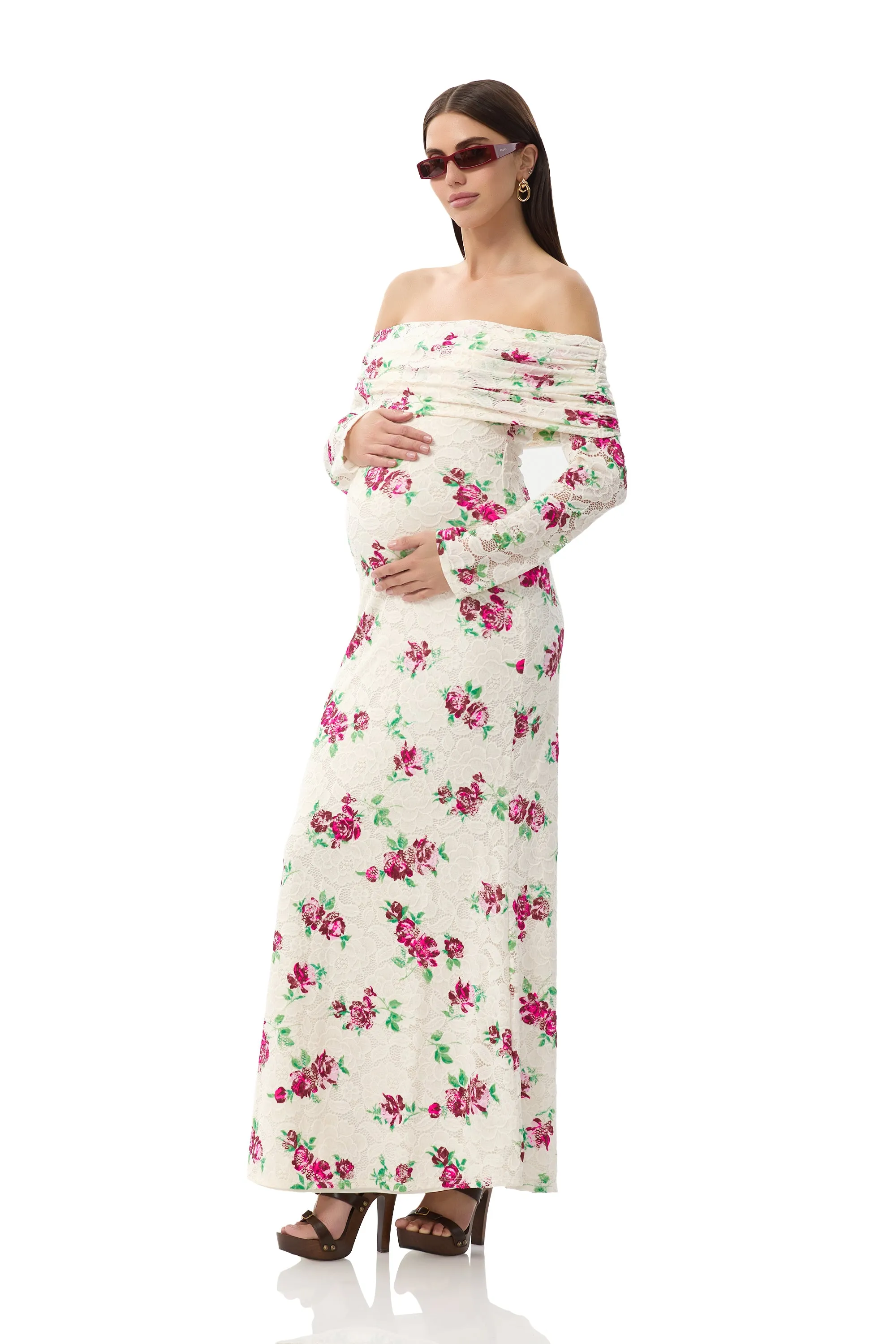 Thelma Crochet Lace Dress - Romance Rose sold by AFRM product image thumbnail 3