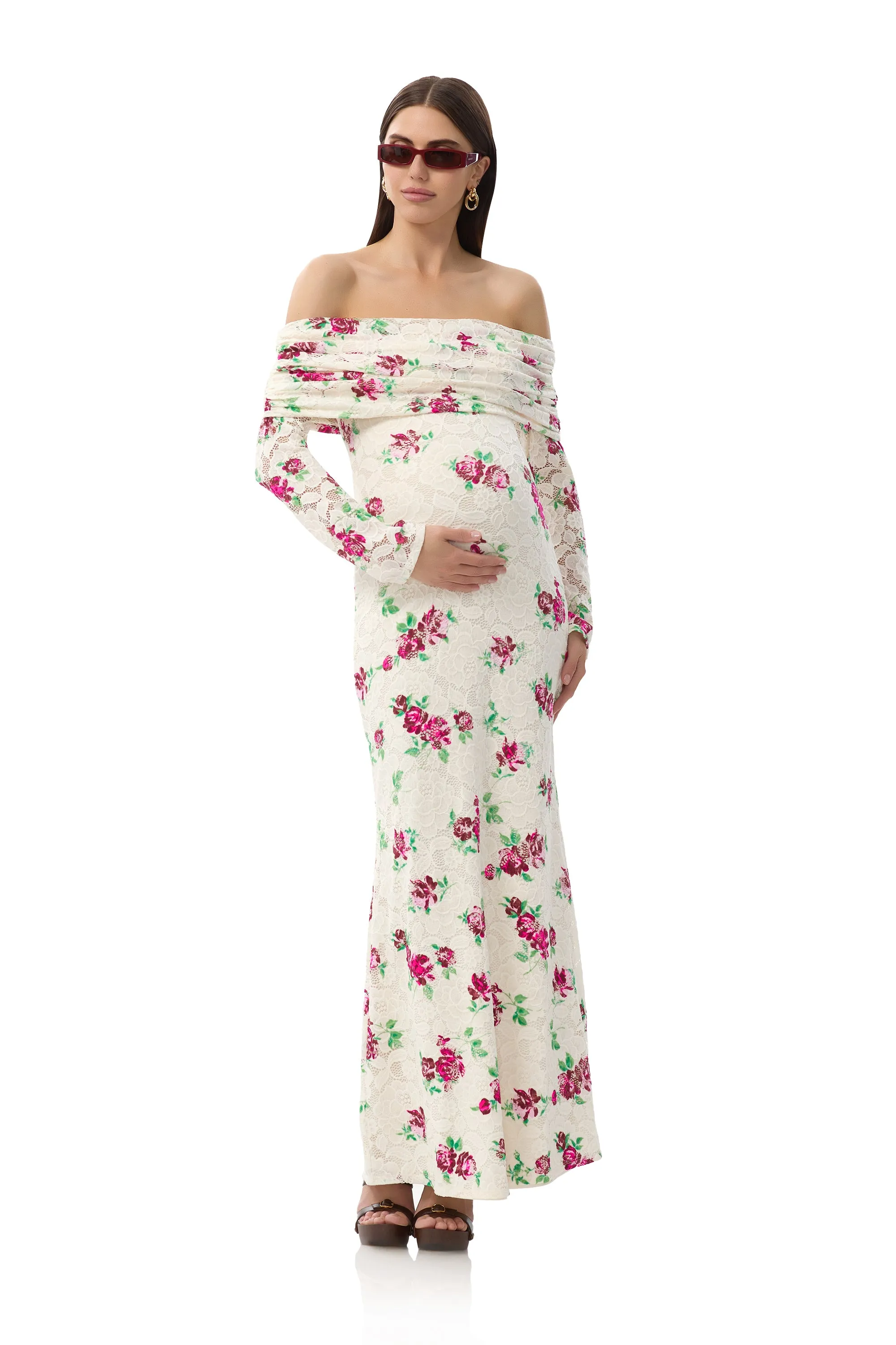 Thelma Crochet Lace Dress - Romance Rose sold by AFRM